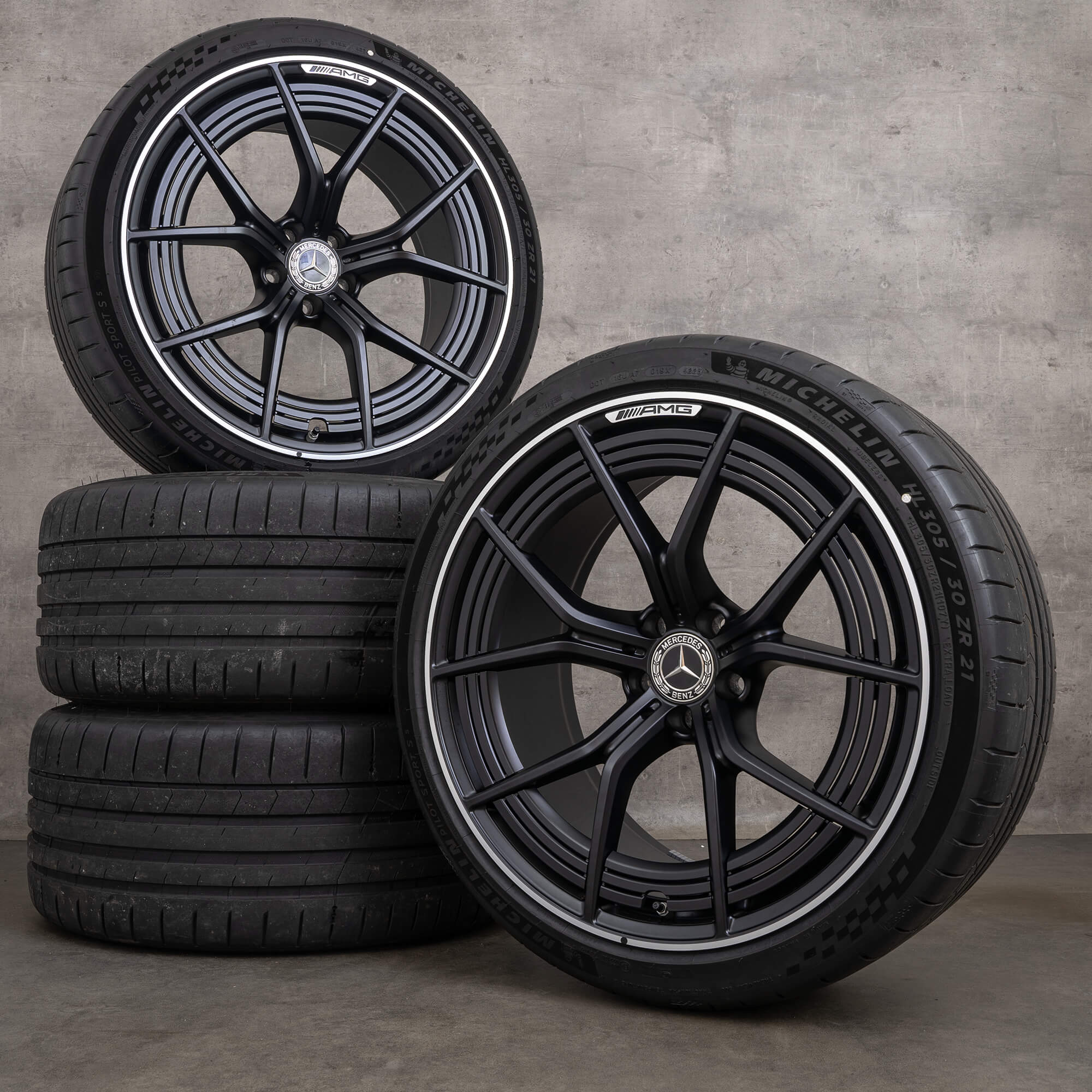 AMG Mercedes GT C192 55 63 S ruedas de verano llantas 21 pulgadas neumáticos