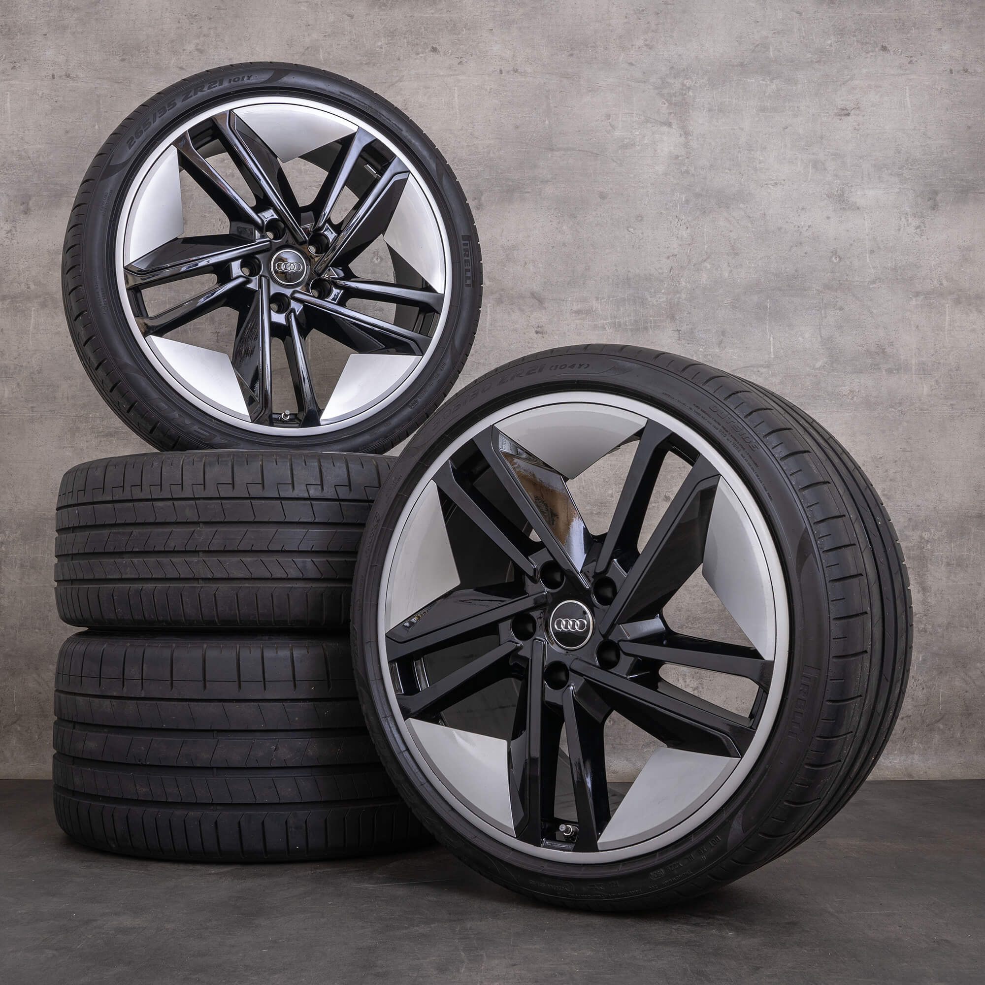 OEM Audi e-tron GT & RS rims 21 inch 4J summer tires 4J3601025AC 4J3601025AD