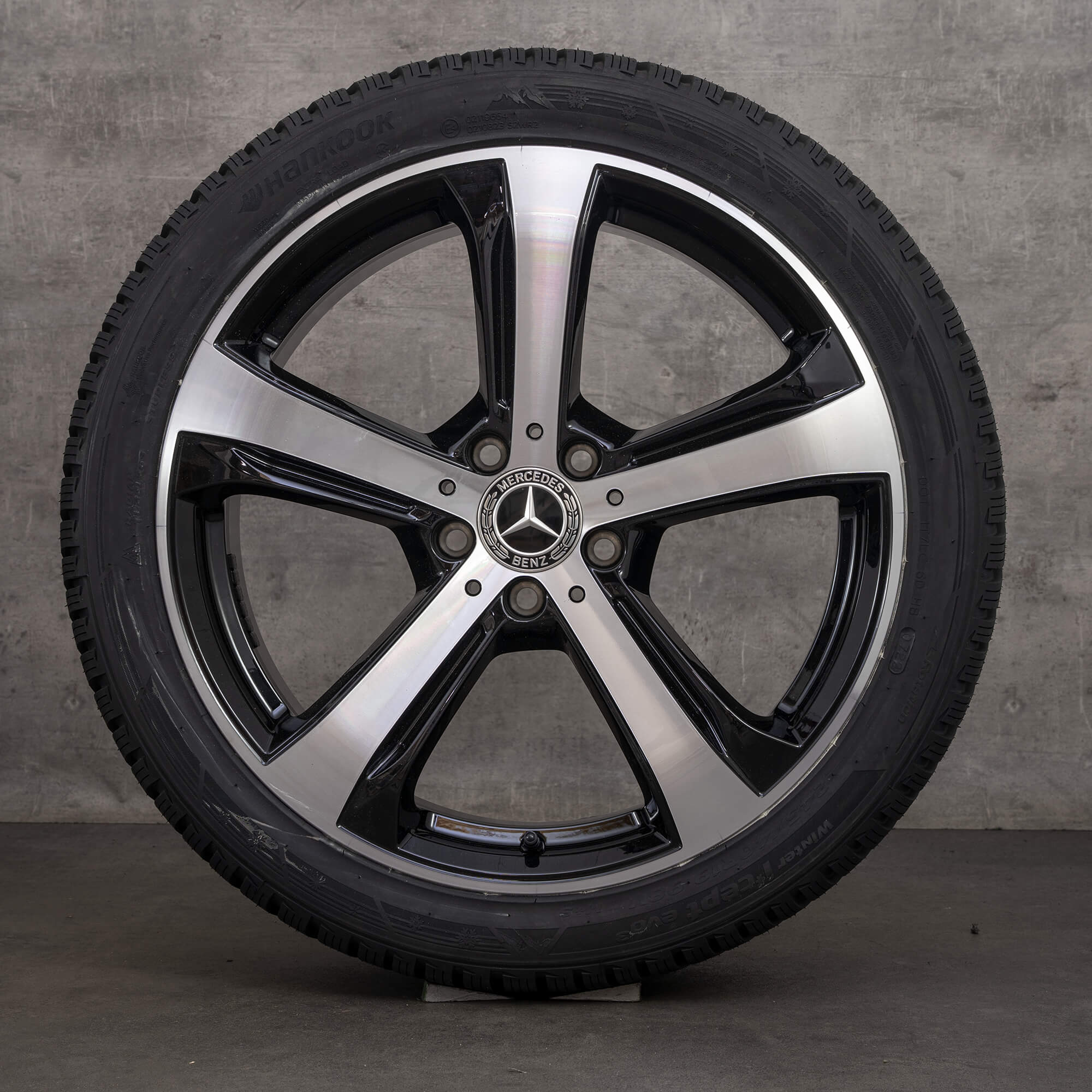 Alkuperäiset Mercedes Benz C-sarjan talvirenkaat 19 tuuman X206 All-Terrain vanteet A2064015800 musta Kiillotettu UUTUUS