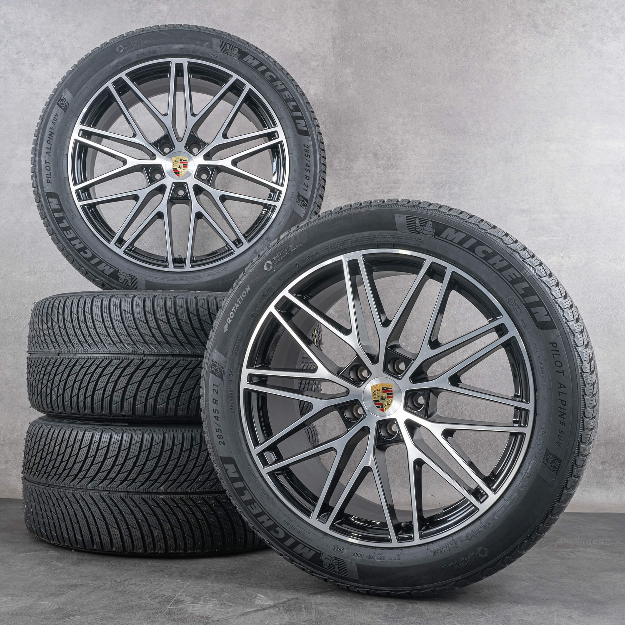 Originele Porsche Cayenne 9YA E3 II 21 Inch RS Spyder 9Y0044820 Winterbanden Nieuw