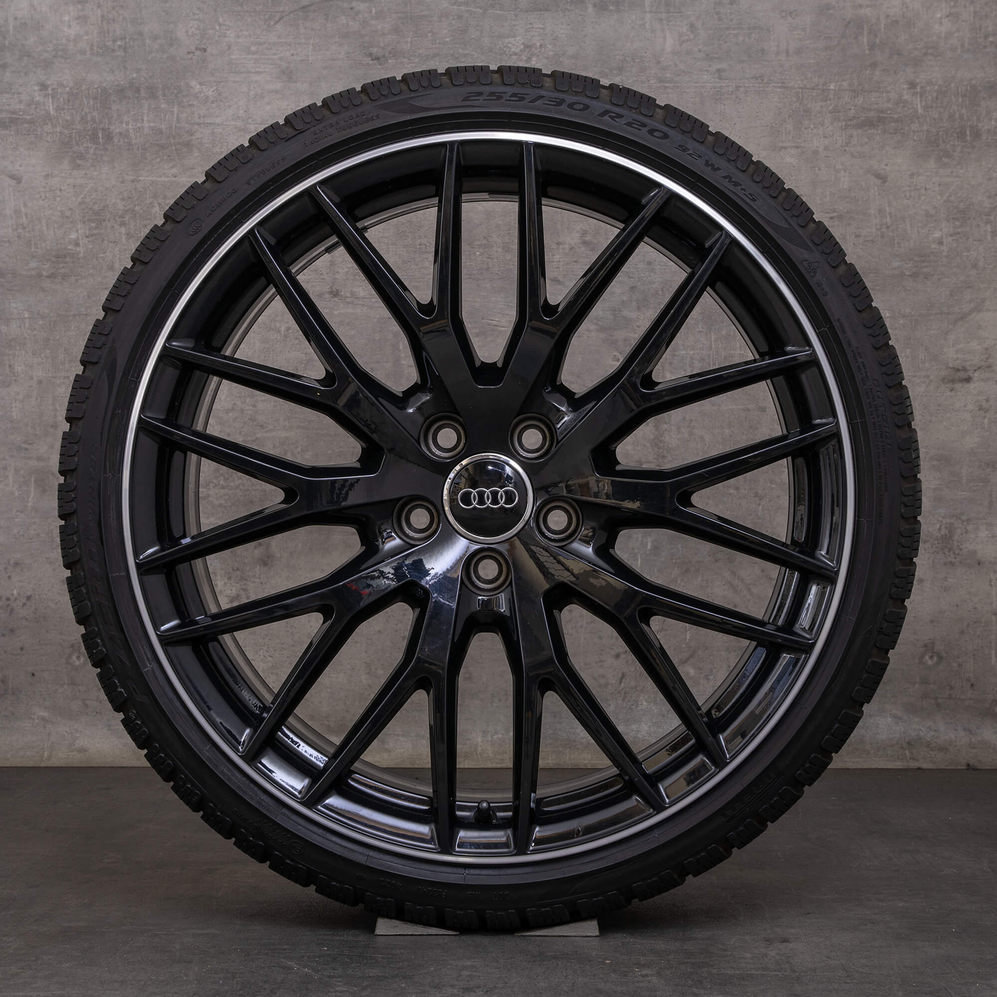 Original Audi TT TTS TTRS Winterräder 20 Zoll FV 8S Felgen 8S0601025AR schwarz glanzgedreht