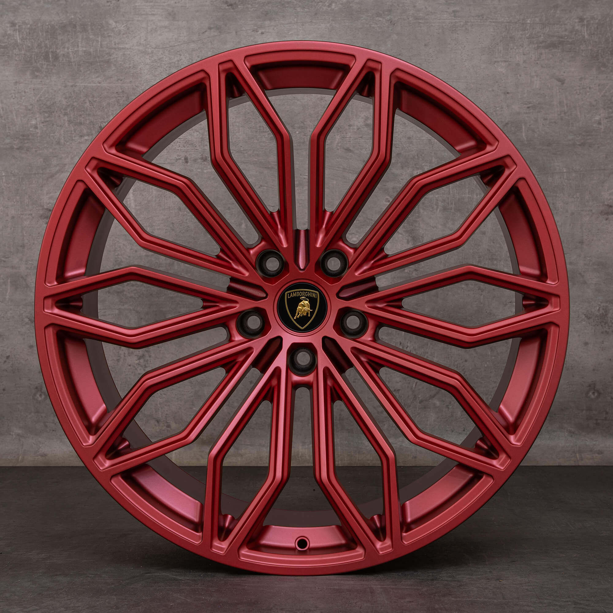 Originale Lamborghini Urus felger 23 tommer Galanthus 4ML601025CG 4ML601025CH rød matt NY