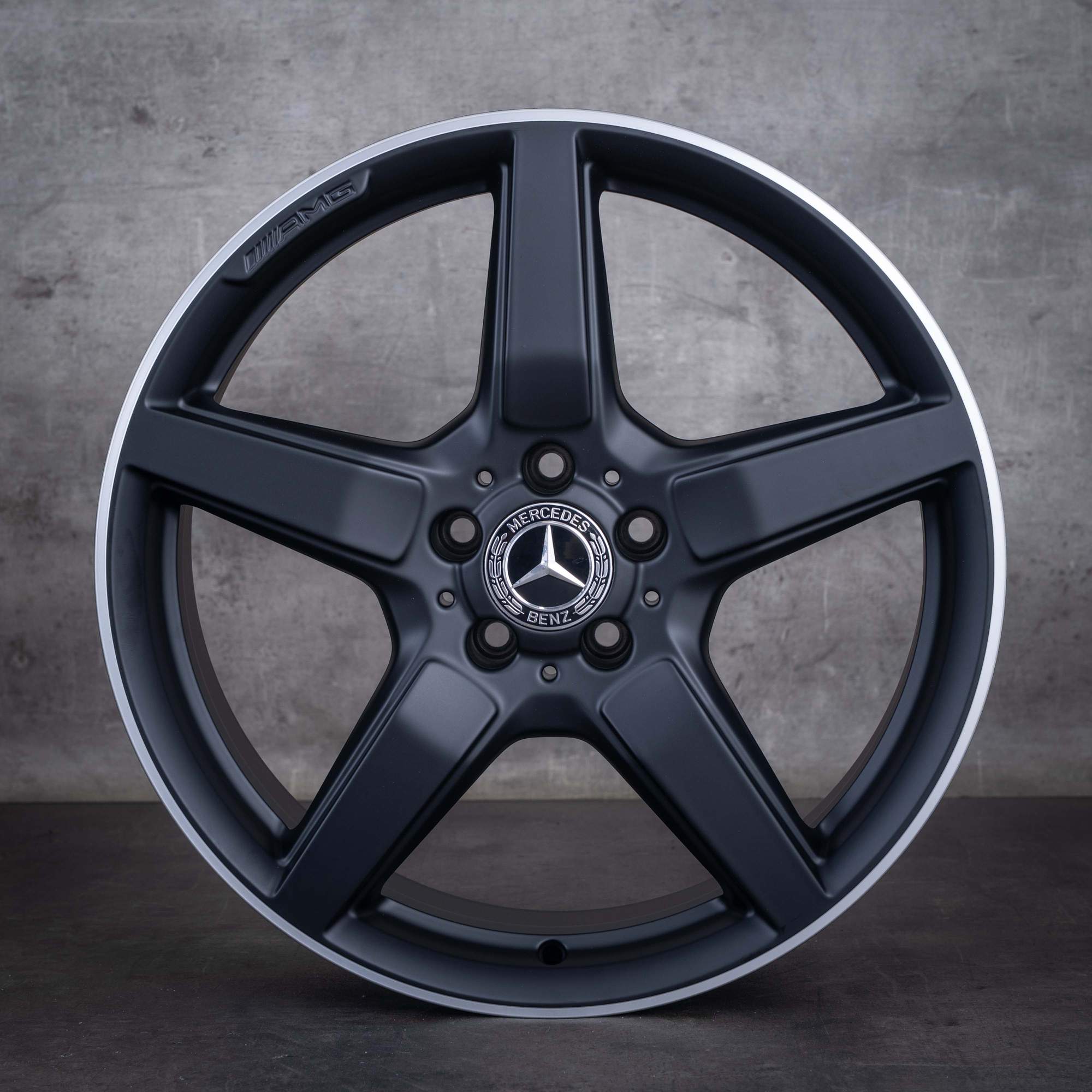 Jante originale Mercedes-Benz CLS AMG de 19 inci C218 X218 A2184011602 A2184011702 negru mat marginea diamantată NOI