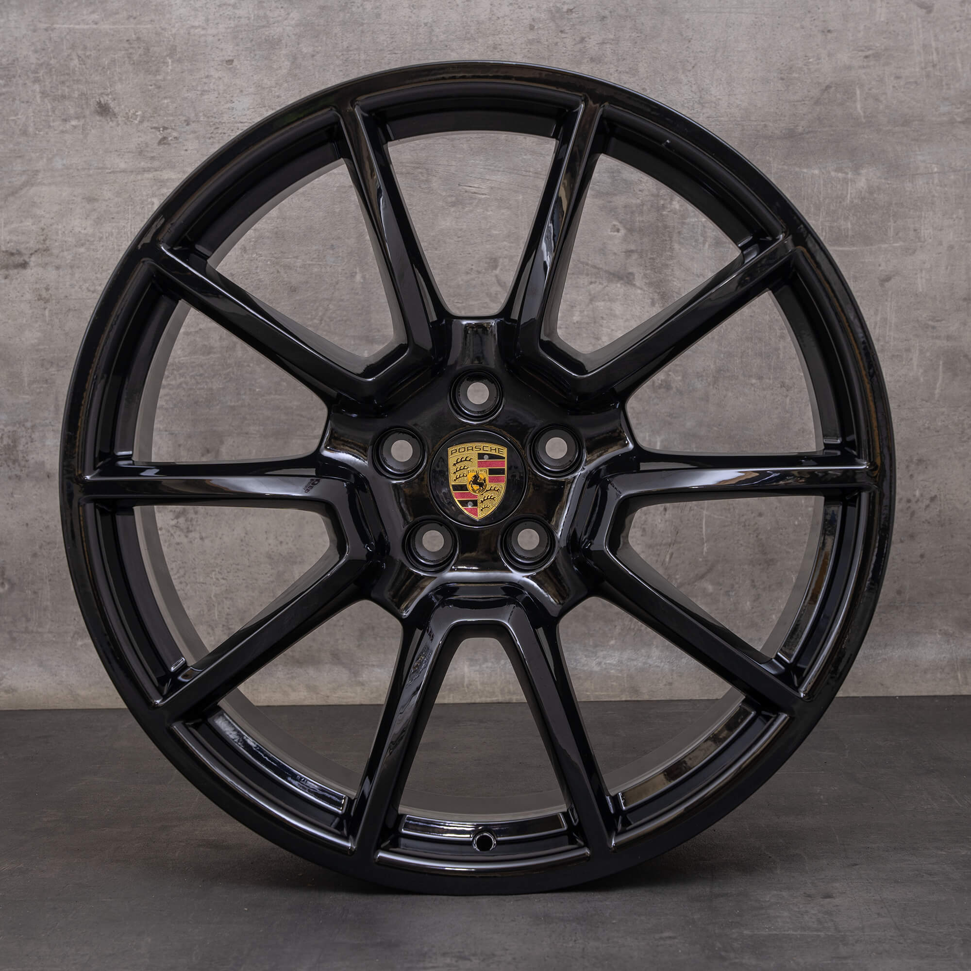 OEM Porsche Macan Rims 20 inch 95B601025BH 95B601025BJ black glossy