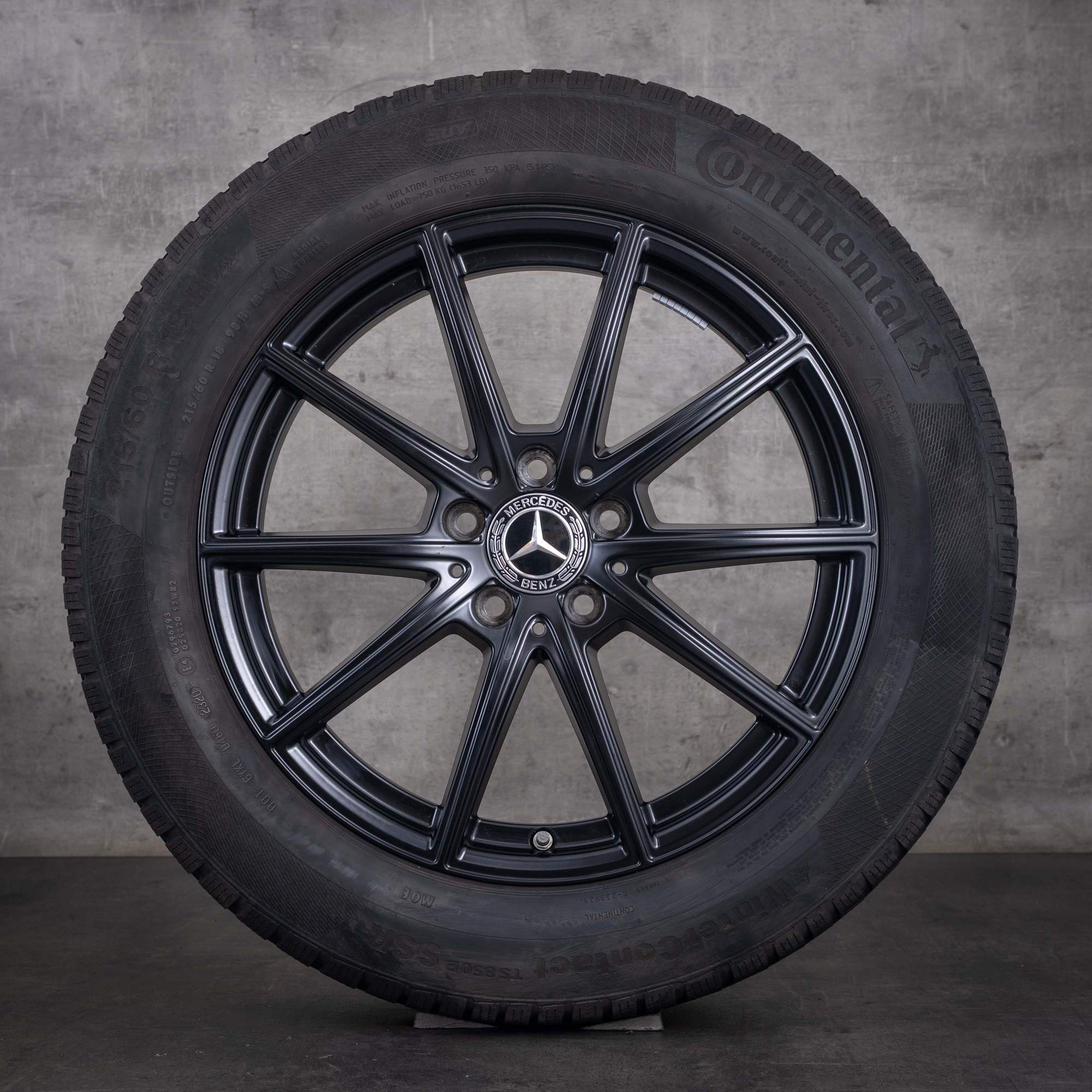 Anvelope de iarnă originale Mercedes-Benz GLA GLB 18 inci H247 X247 A2474012600 negru mat