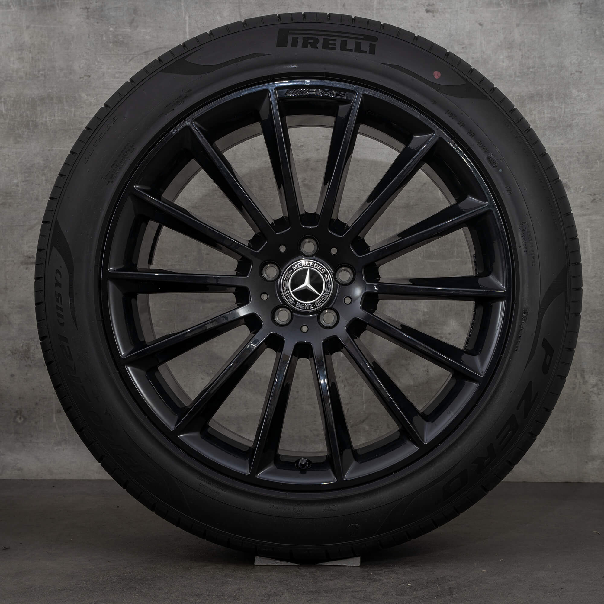 Alkuperäiset Mercedes Benz GLE AMG vanteet 21 tuuman W167 V167 kesäpyörät A1674013400 A1674013500 mustat kiiltävät