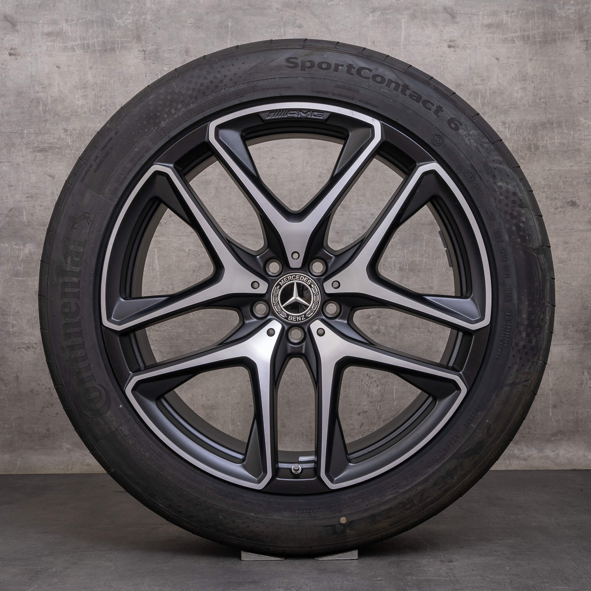 Originale Mercedes Benz GLE 53 63 AMG 4Matic+ cerchi 21 pollici X167 C167 Hybrid estivi A1674014200 A1674014300 nero opaco lucidato frontalmente
