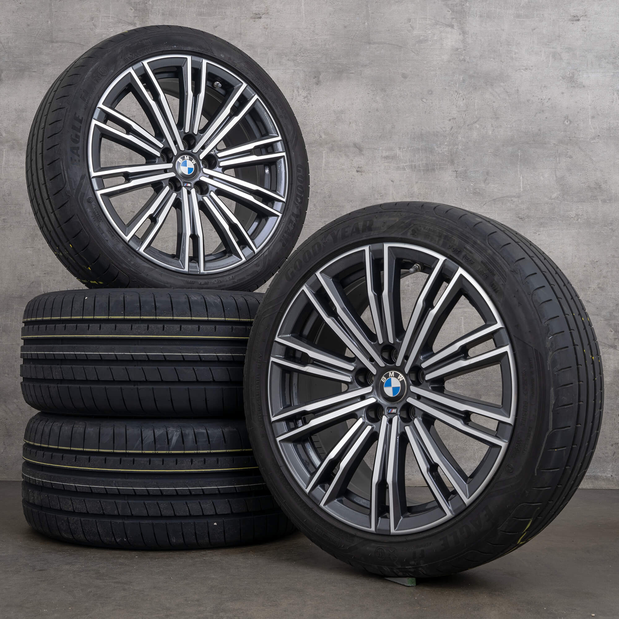 Originale BMW 2-serie 3-serie 4-serie fælge 18 tommer G42 G20 G21 G22 G23 Summerrder Styling 790 M 8089890 orbit grey glossy turned NEW