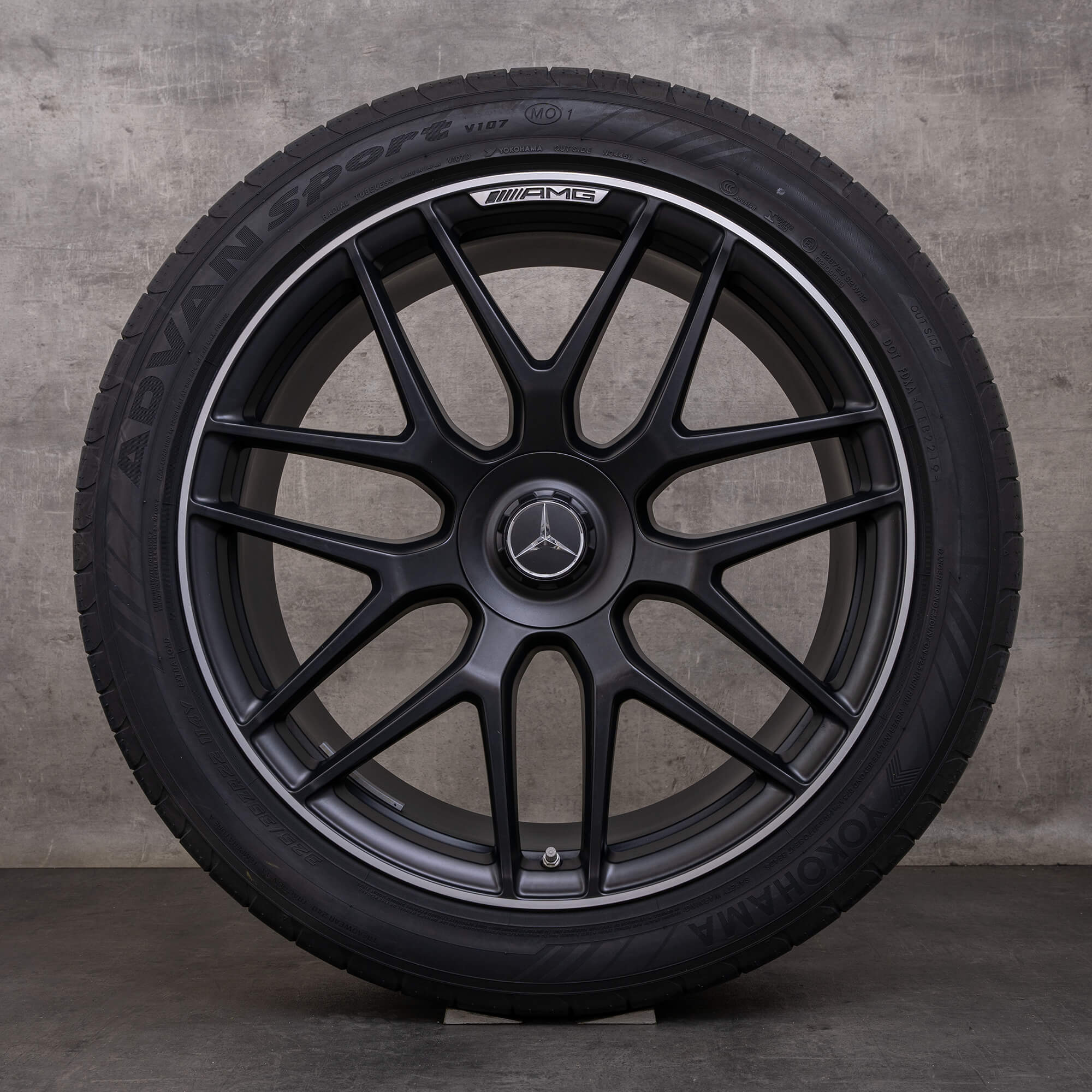 Orijinal Mercedes Benz GLE 53 63 AMG 4Matic+ jantlar 22 inç X167 C167 Hibrit yaz jant lastik A1674014400 A1674014500 siyah mat parlak tornalanmış