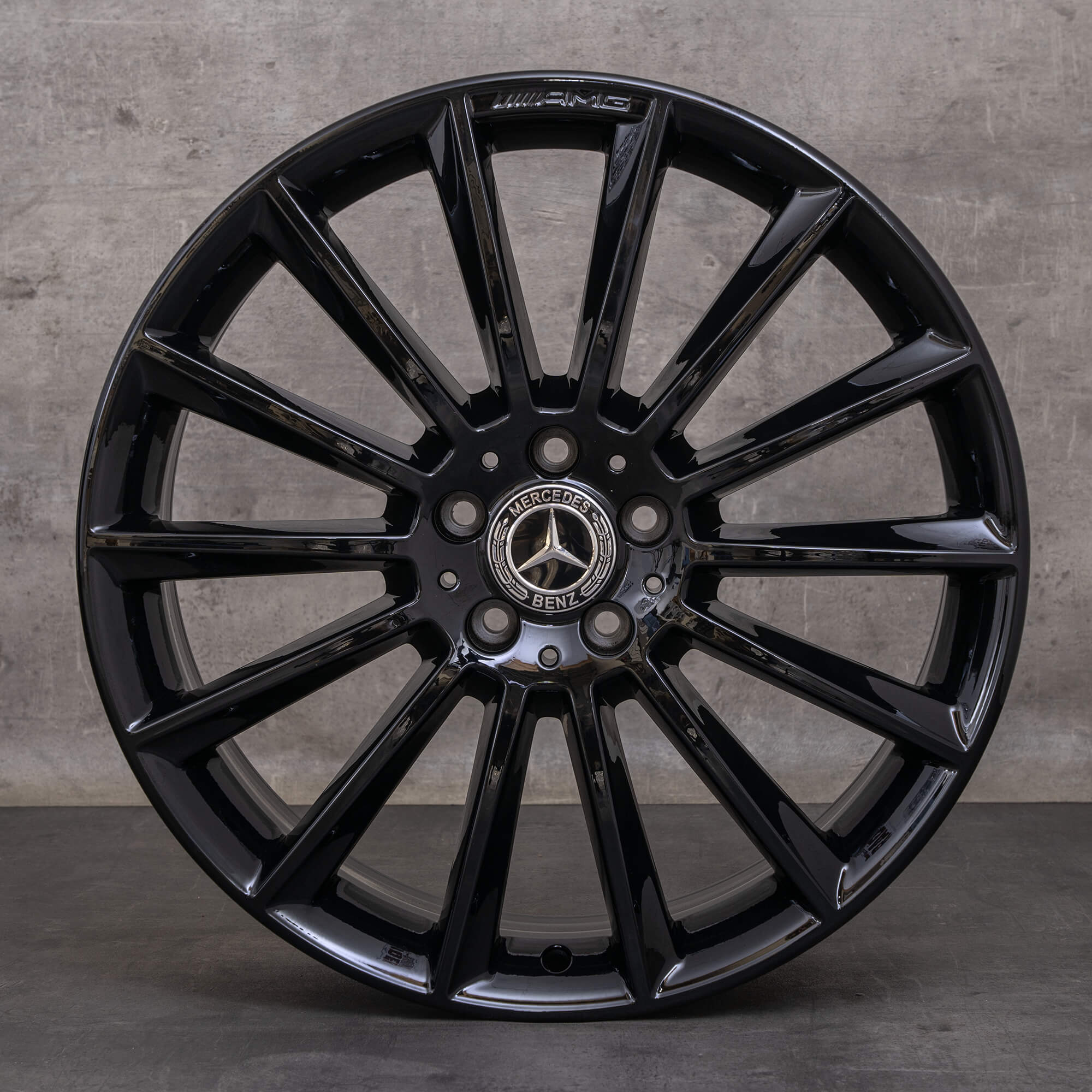 Orijinal Mercedes Benz E-Serisi AMG jantlar 20 inç W213 S213 C238 A238 A2134012200 A2134012300 siyah parlak