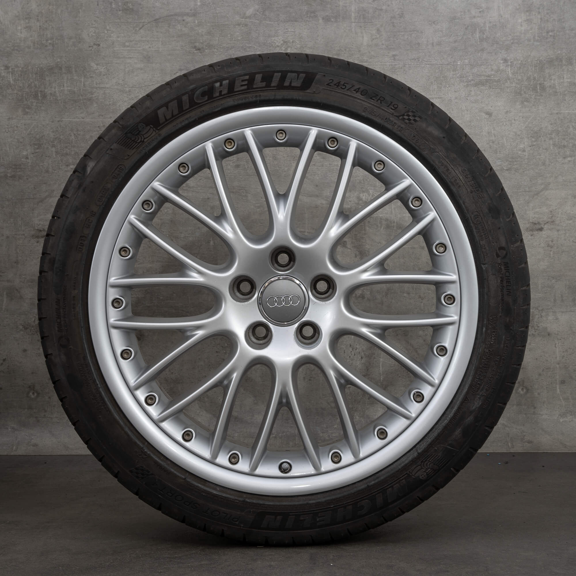 Audi 19 inç jantlar A6 C6 4F Allroad yaz tekerlekleri 4F0601025BL lastikleri - tekerlek 3/4