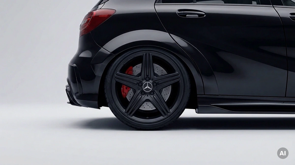 Original Mercedes-AMG A45 W176 Rad mit Sommerreifen, Fünf-Doppelspeichen-Design