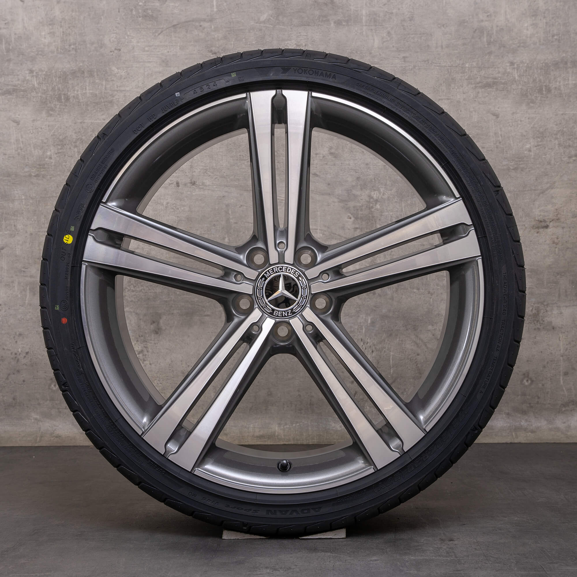 Originele Mercedes Benz CLS velgen 20 inch C257 Coupe Winterrder A2574010500 A2574010600 himalaya grijs glanzend gedraaid NIEUW