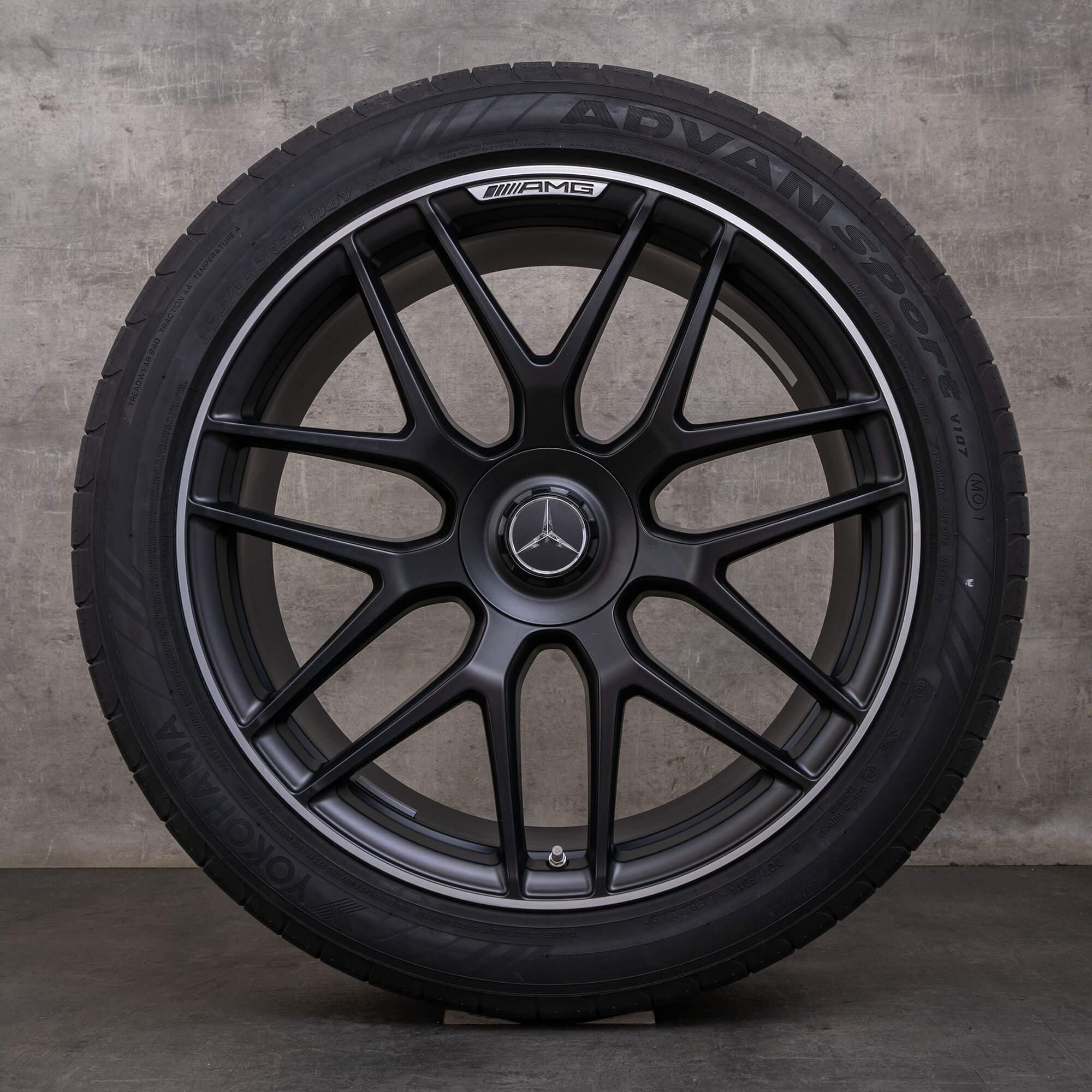 Orijinal Mercedes Benz GLE 53 63 AMG 4Matic+ jantlar 22 inç X167 C167 Hibrit yaz jant lastik A1674014400 A1674014500 siyah mat parlak tornalanmış