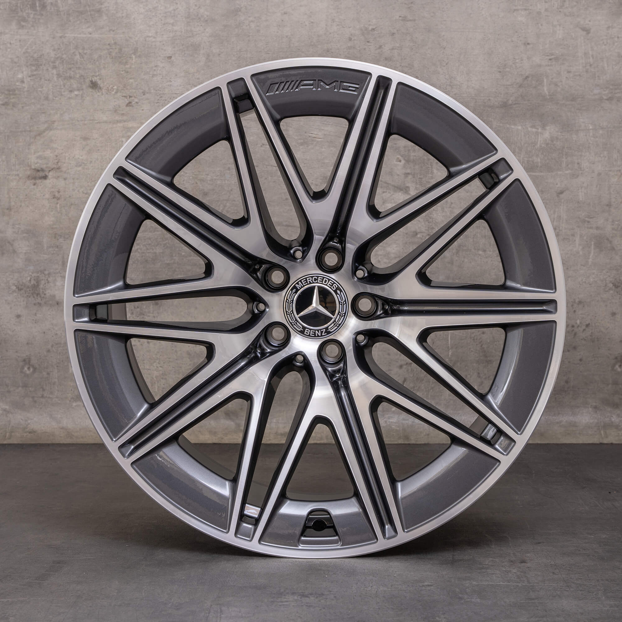 OEM Mercedes Benz AMG GT 43 53 63 & S rims 20 inch X290 4-Trer A2904011900 A2904012000 himalaya gray glossy turned NEW