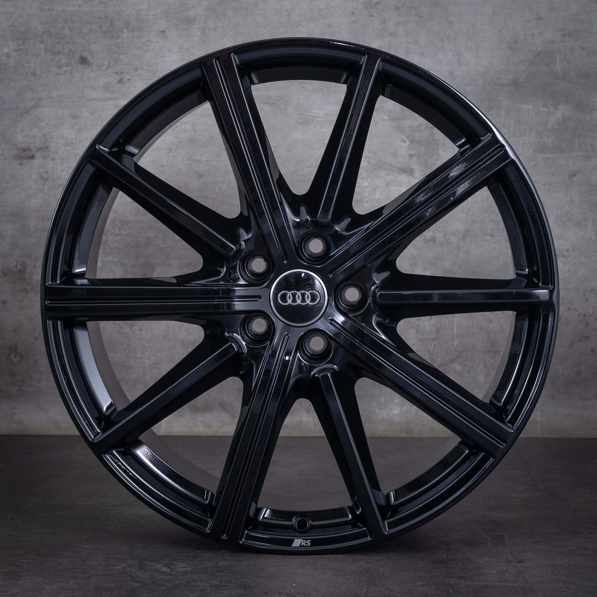 Cerchi originali Audi A6 S6 da 20 pollici 4K C8 4K0601025CB nero lucido