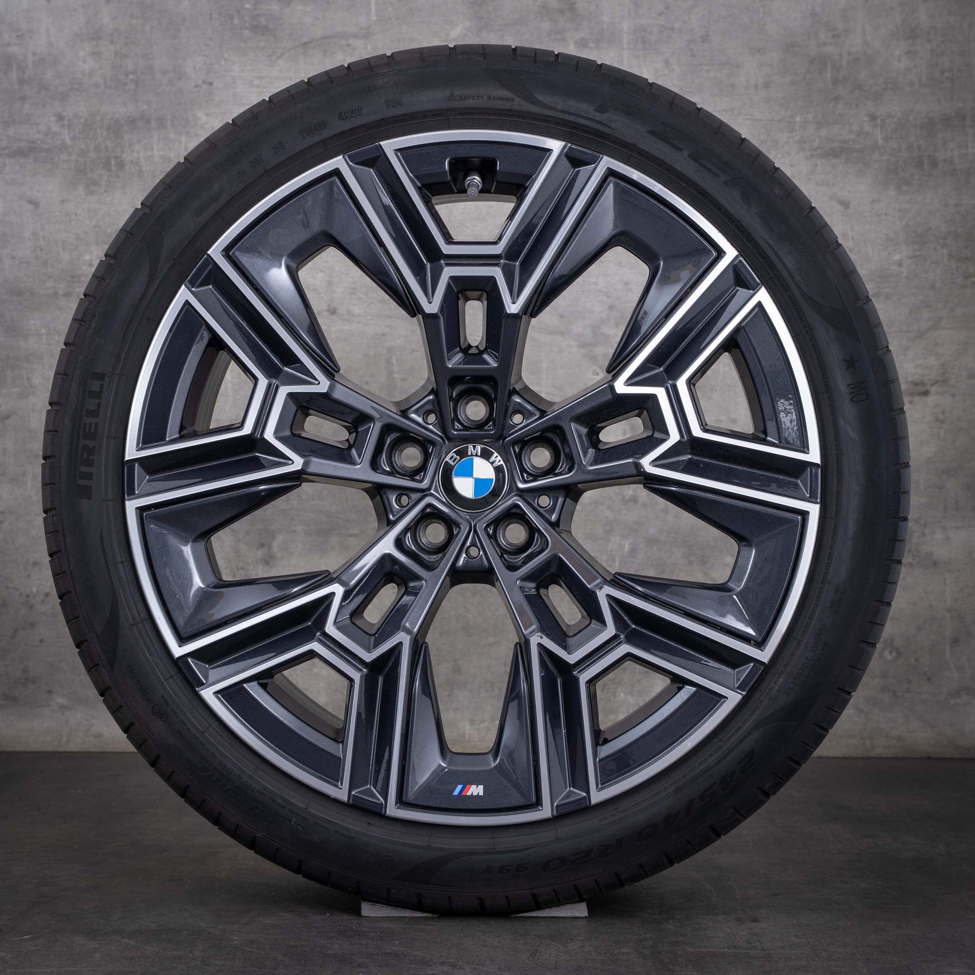 Originele BMW 5 Serie i5 velgen 20 inch G60 G61 zomerwielen styling 939 M 5A324E8 5A324E9 midnight grey gepolijst