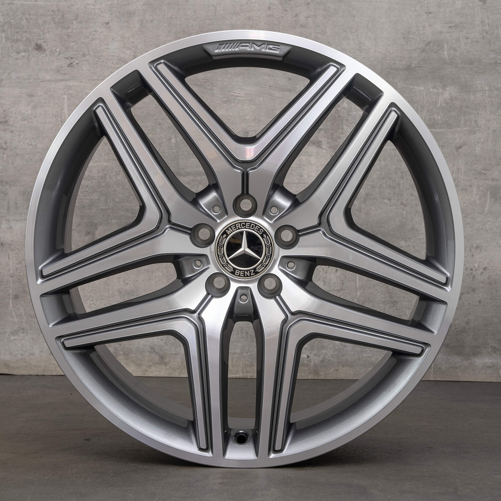 Alkuperäiset Mercedes Benz GLA GLB 35 45 AMG vanteet 20 tuuman X247 H247 A2474012000 himalajanharmaa Kiillotettu UUSI