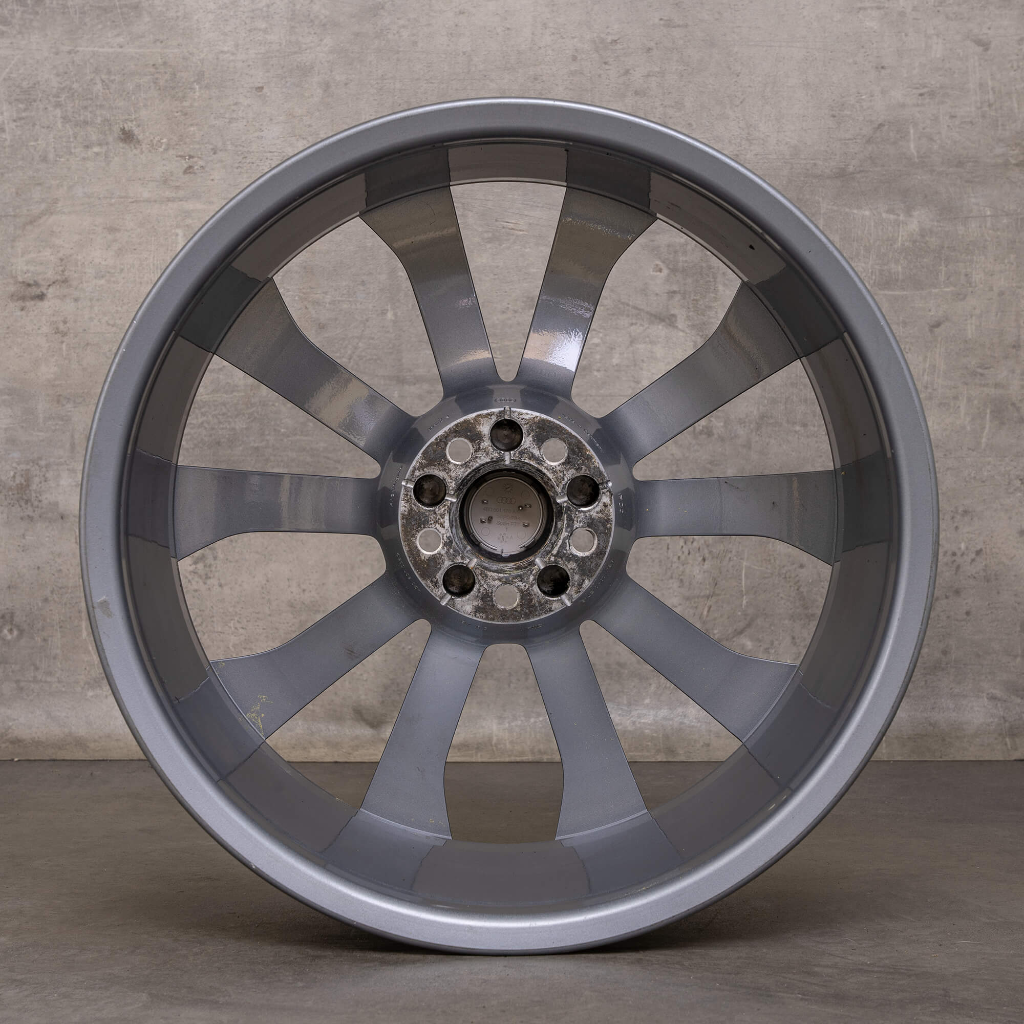 Original Audi A6 S6 Felge 20 Zoll 4G C7 4G0601025G titan glanzgedreht 8,5x20 ET45