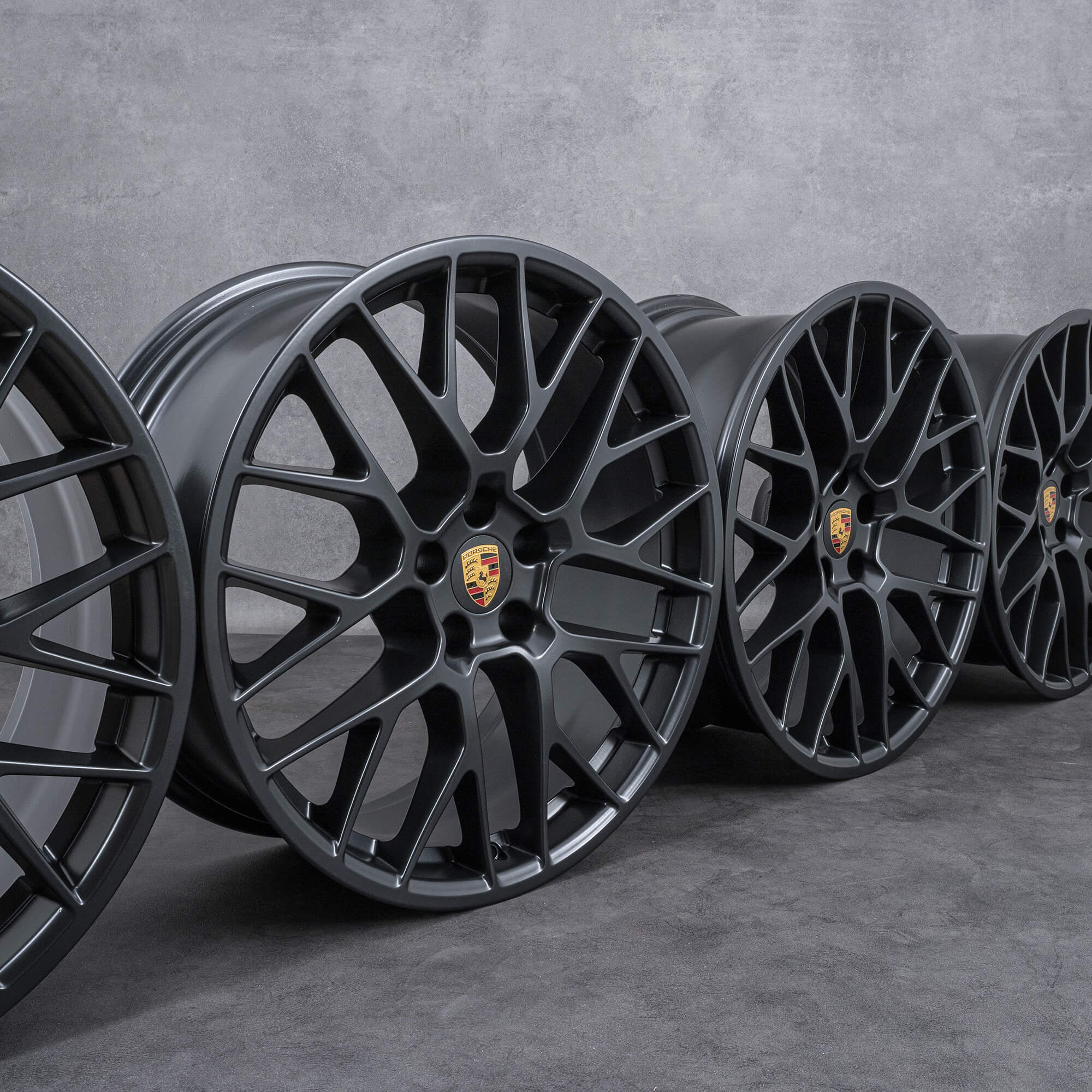 Llantas originales Porsche de 20 pulgadas Macan I II RS Spyder llantas aluminio negro mate