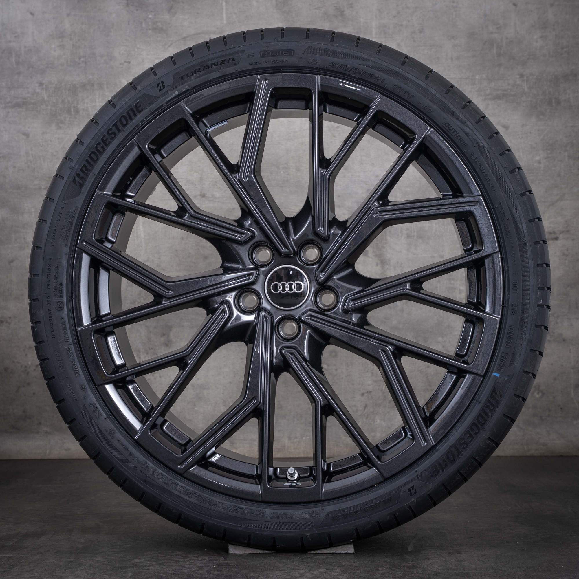 Cerchi originali Audi A6 S6 da 21 pollici 4K 4P C8 C9 per ruote estive 4P0601025R granito lucido NUOVI