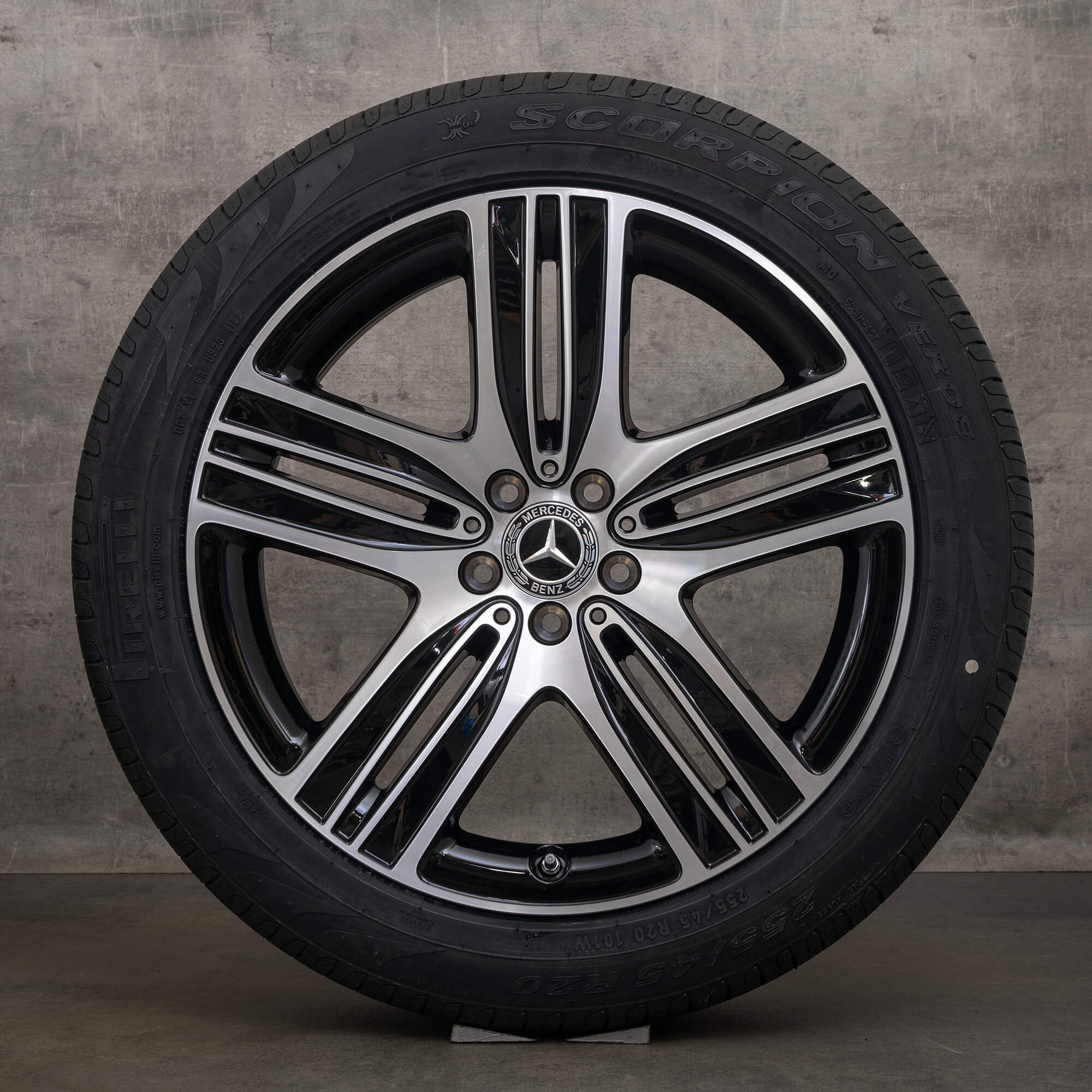 Llantas de verano originales Mercedes EQC N293 20 pulgadas A2934010400 A2934010600 negro brillante