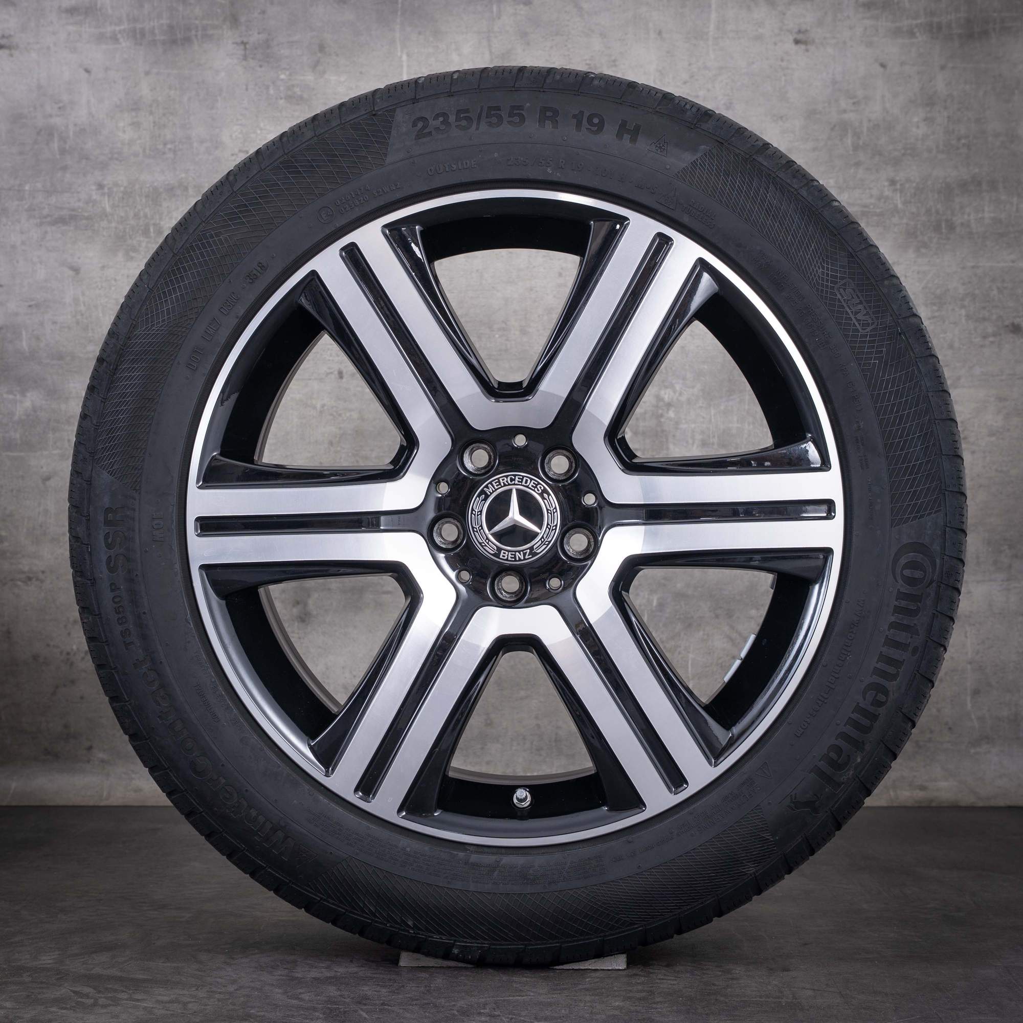 Jantes d'origine Mercedes-Benz GLC et 43 AMG 19 pouces X253 C253 Roues hiver A2534011600 finition noire diamantée