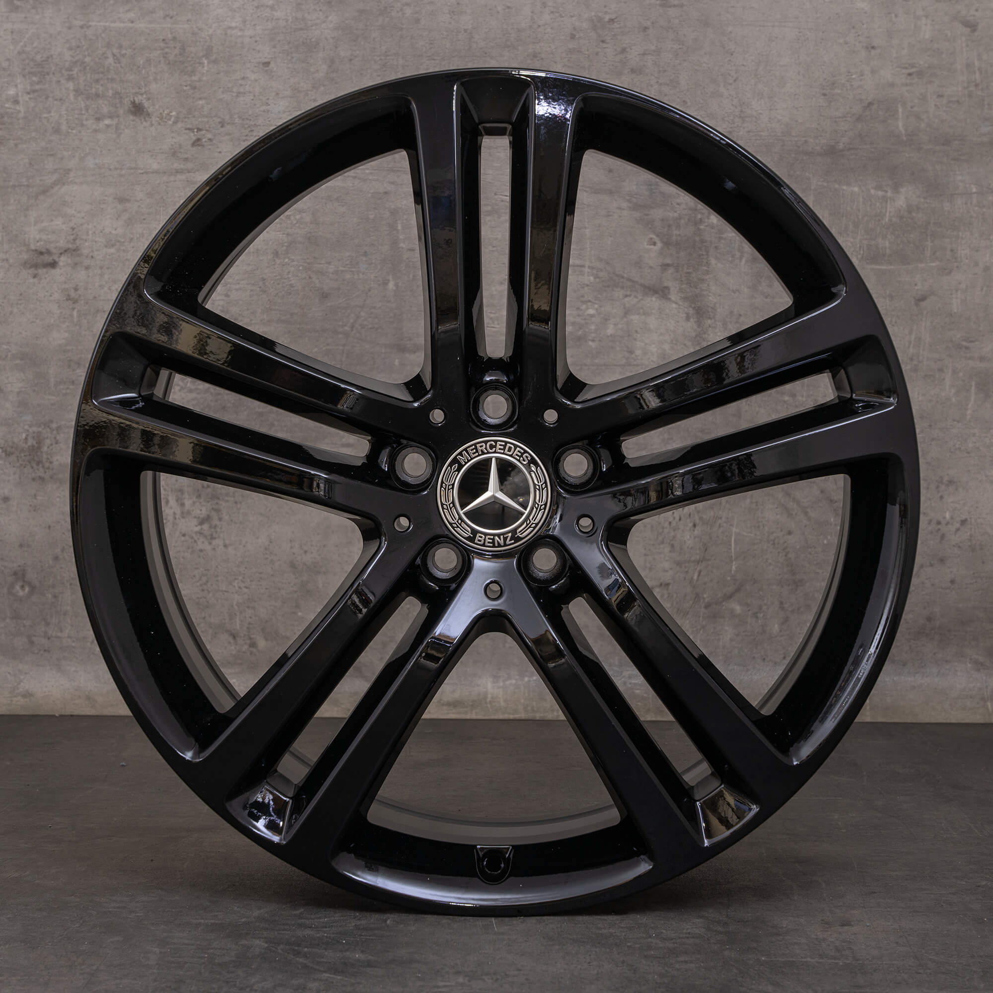 Orijinal Mercedes Benz GLE Jant 20 inç X167 C167 A1674012400 siyah parlak