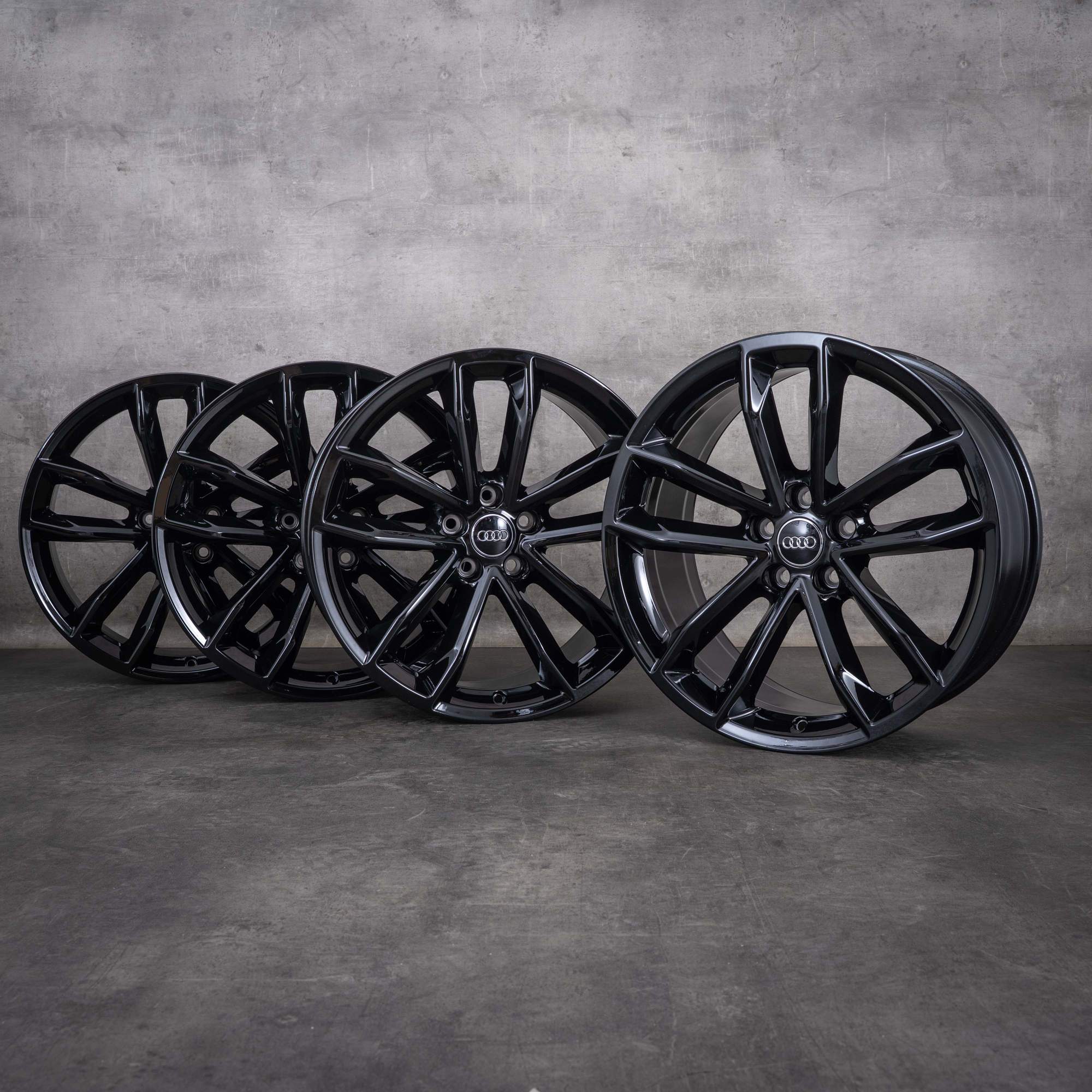 Alkuperäiset Audi A5 S5 -vanteet 19 tuumaa F5 8W B9 8W0601025DF Cavo Design kiiltävä musta