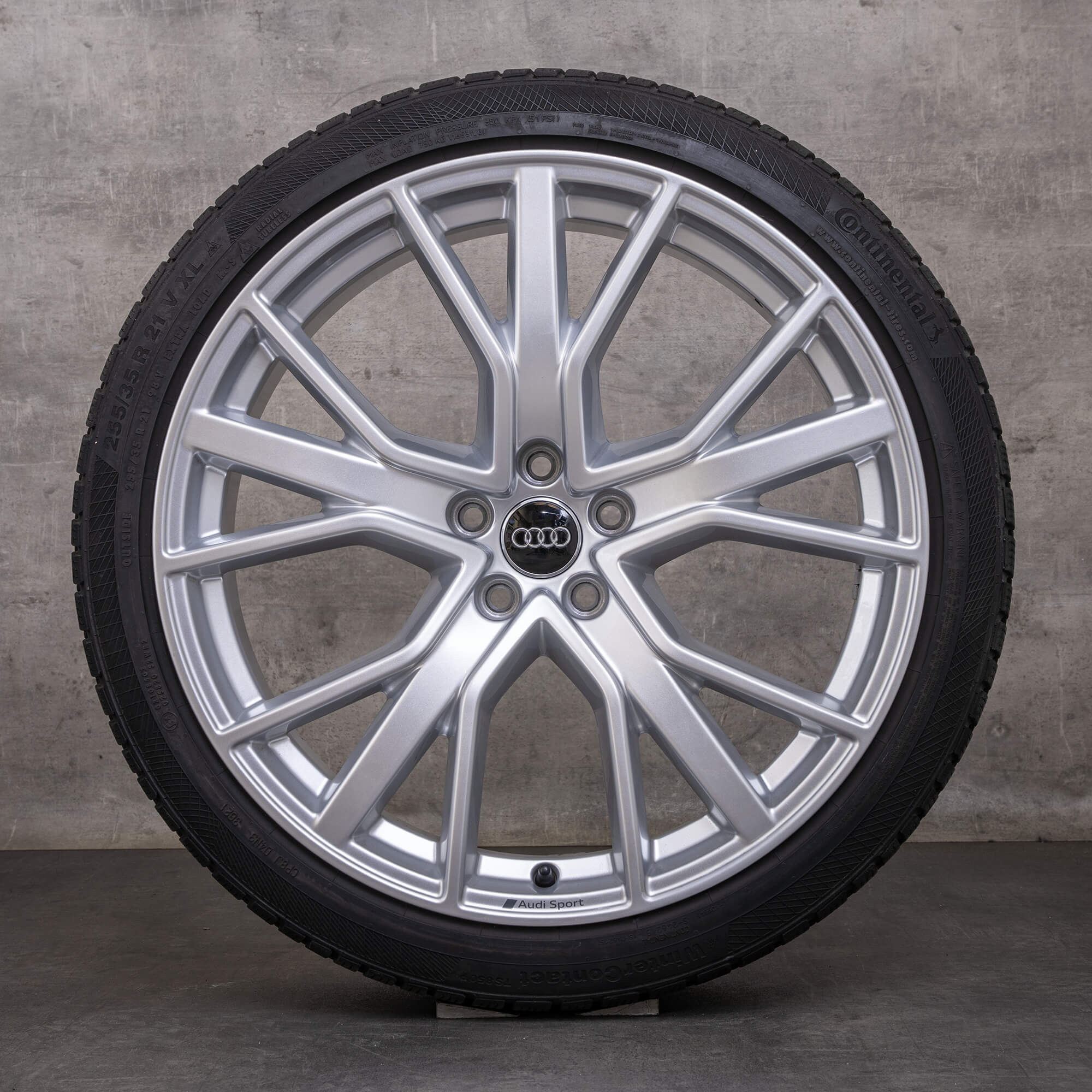 Originali Audi A7 S7 ruote invernali 21 pollici 4K C8 cerchi 4K8601025R argento lucido