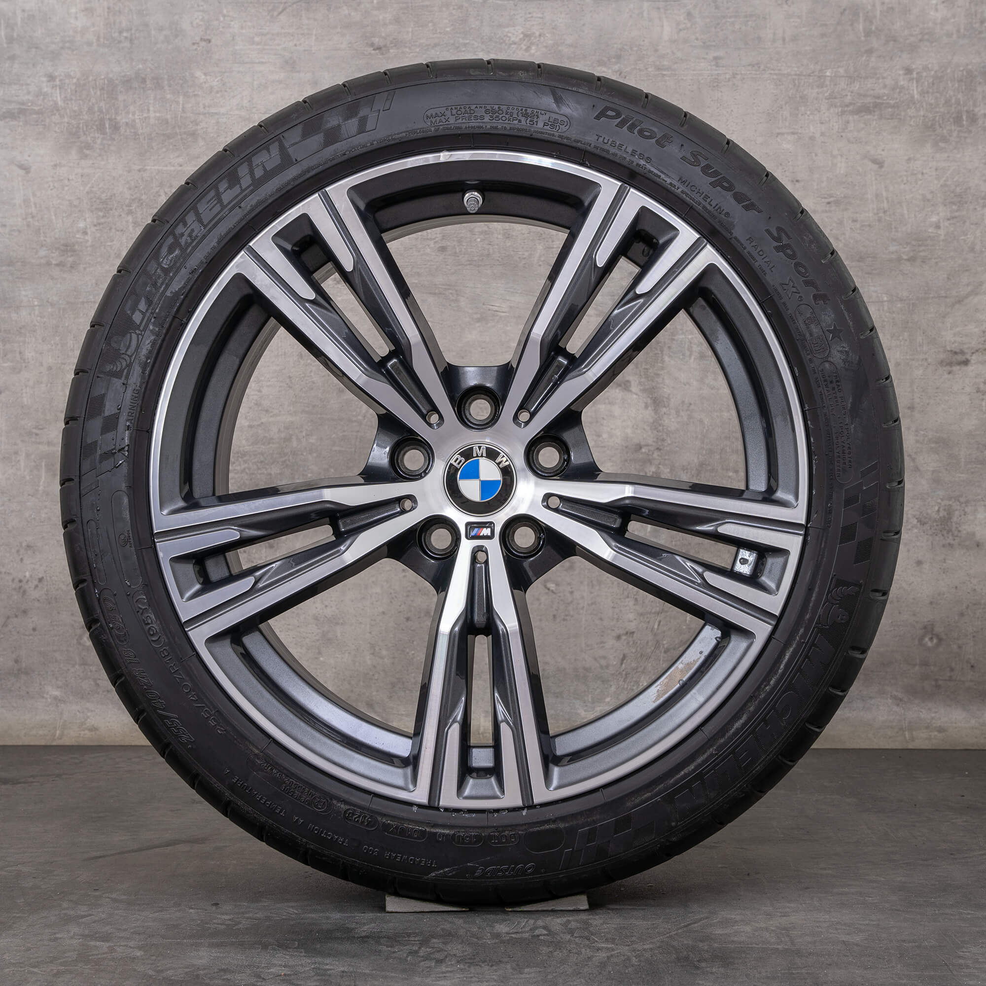Oryginał BMW Z4 felgi 18 cali G29 koła letnie stylizacja 798 M 8089874 8089875 orbit szary polerowane toczone