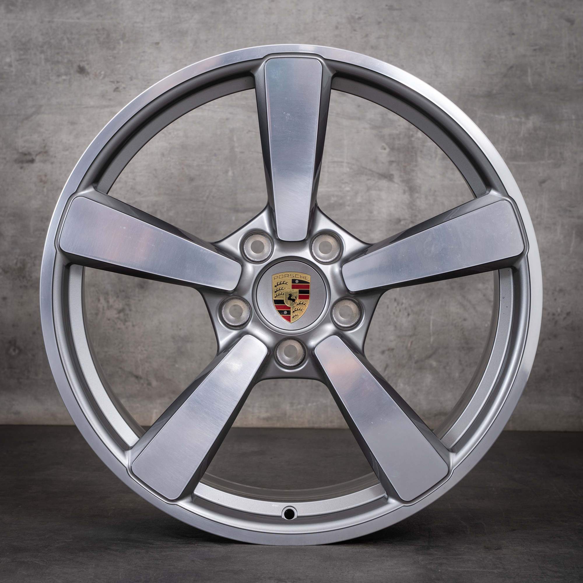 Original Porsche 992 I Felgen 20 21 Zoll Carrera C2 C4 GTS Exclusive 992601025BE 992601025L platinsilber glanzgedreht