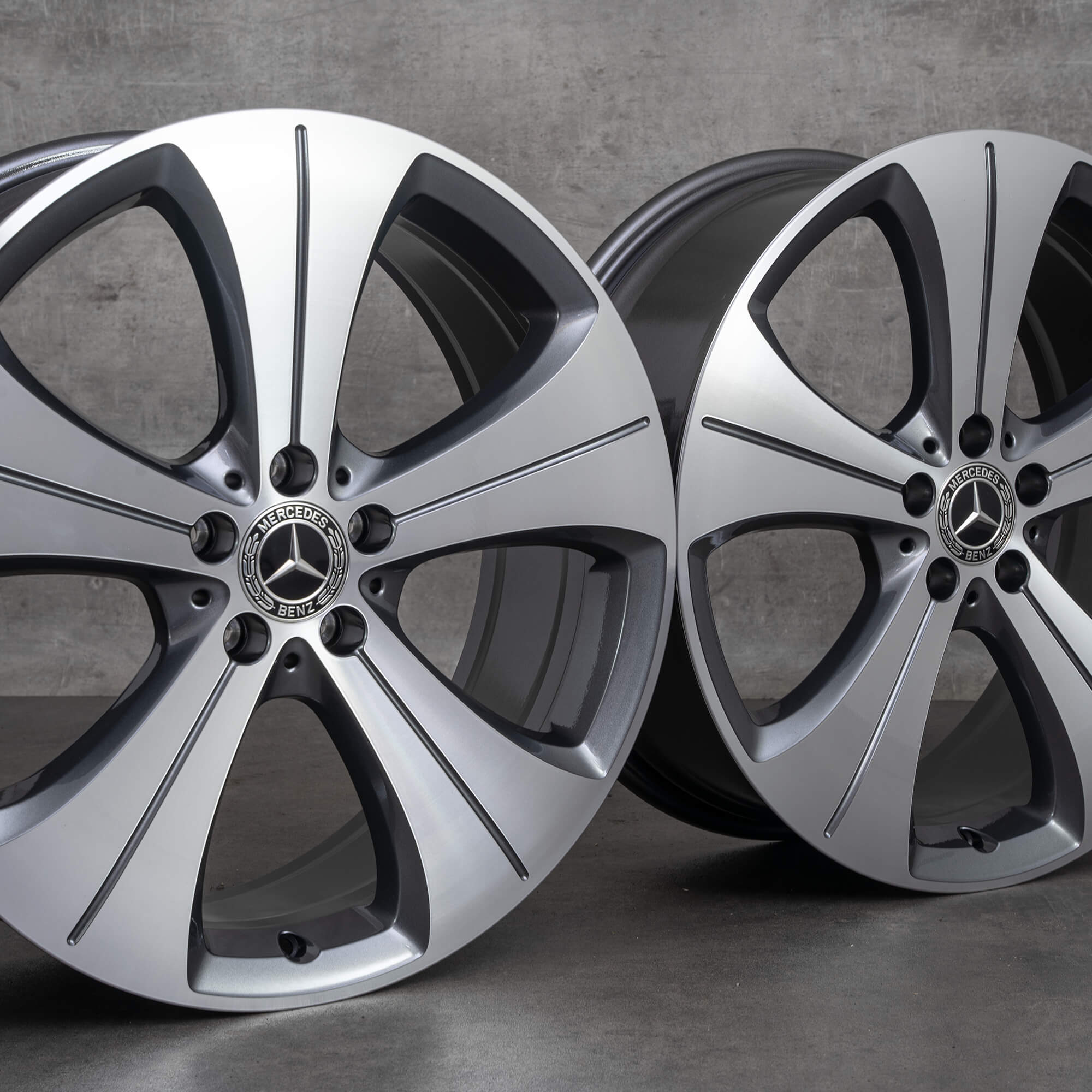 Alkuperäiset Mercedes-Benz GLA GLB -vanteet 20 tuumaa H247 X247 A2474013700 Tremolit Metallic UUDET