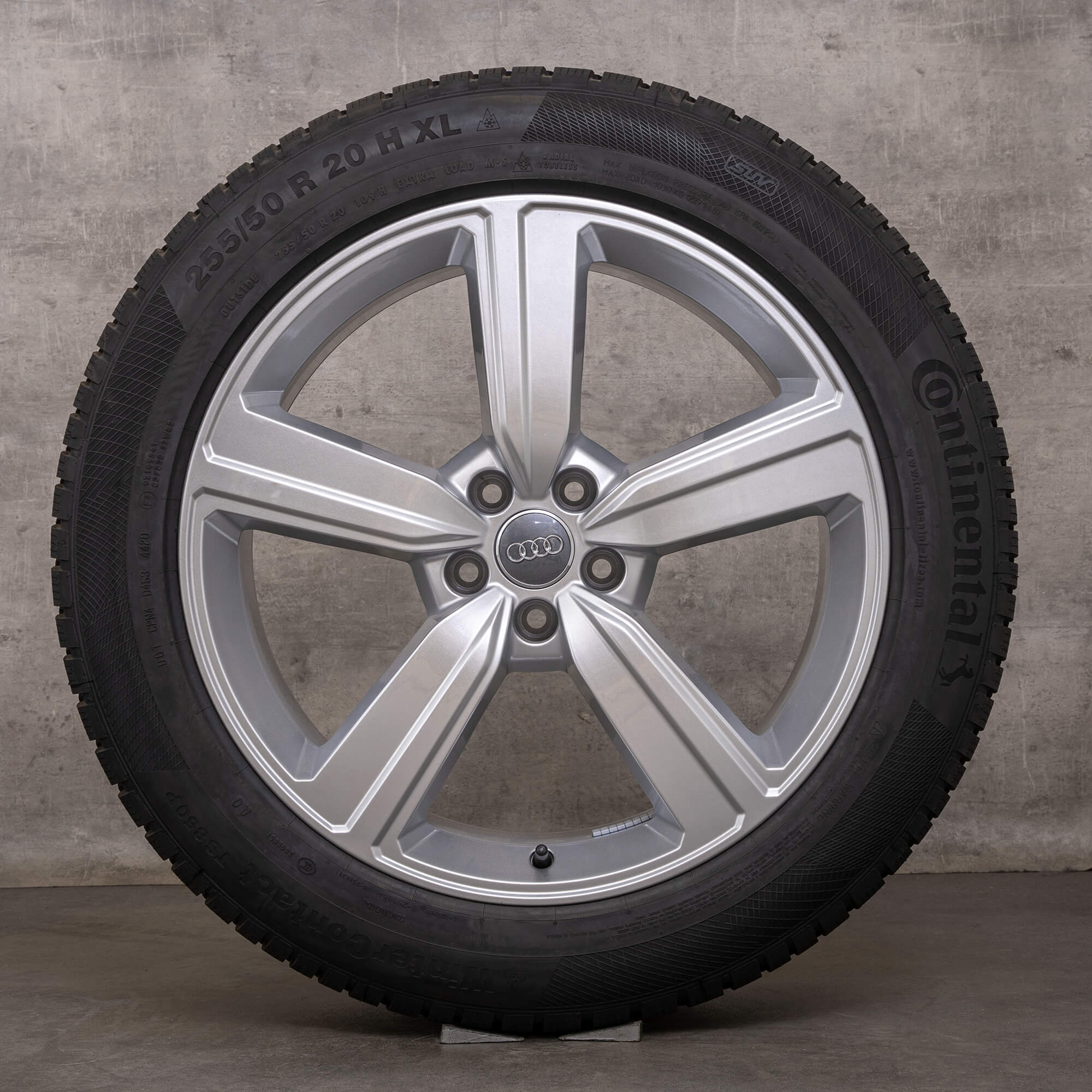 Originální zimni alu kola Audi e-tron & Q8 20" ráfky GEN GEA 4KE601025S stříbrné NOVÁ