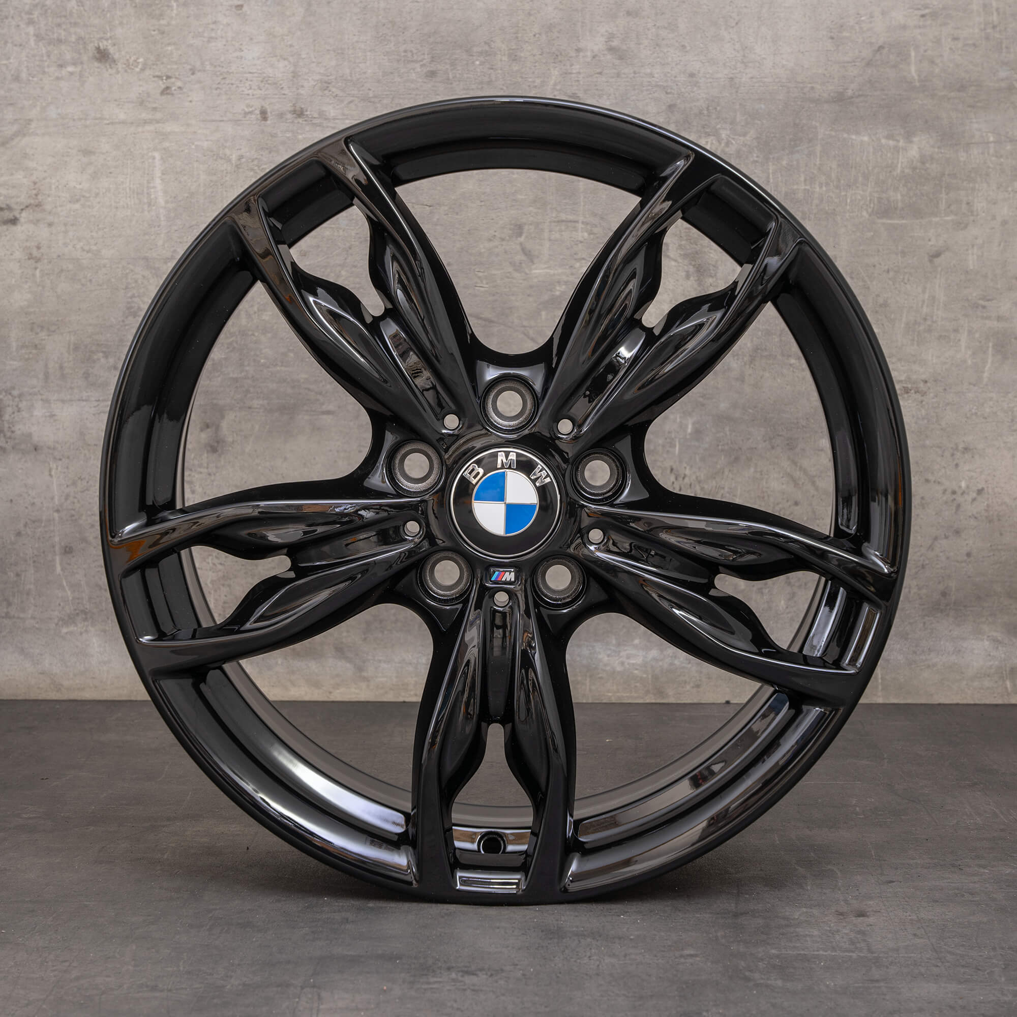 Originele BMW 1 serie 2 wielen 18 inch F20 F21 F22 F23 Styling 436 M 7845870 7845871 zwart glanzend
