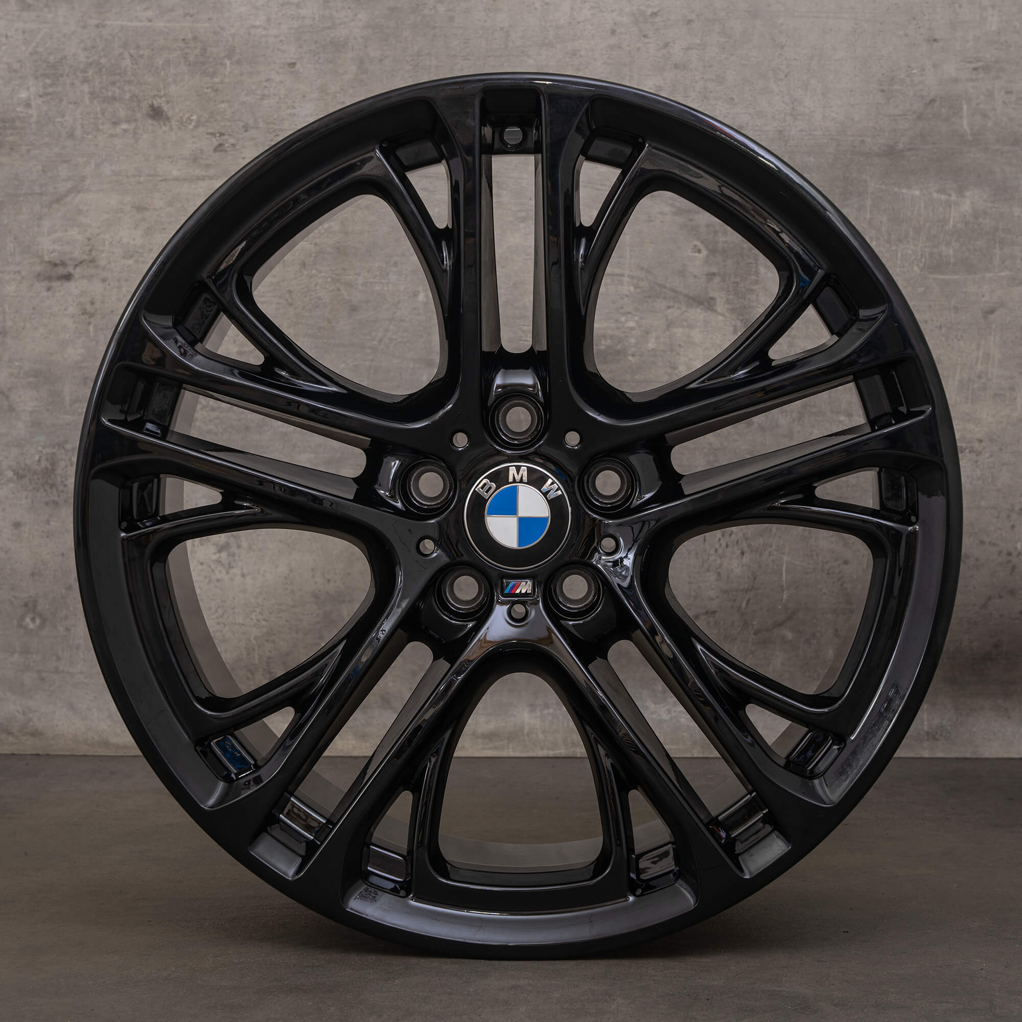 Original BMW X3 F25 X4 F26 Felgen 20 Zoll Styling 310 M 6787582 6787583 schwarz hochglanz Alufelgen