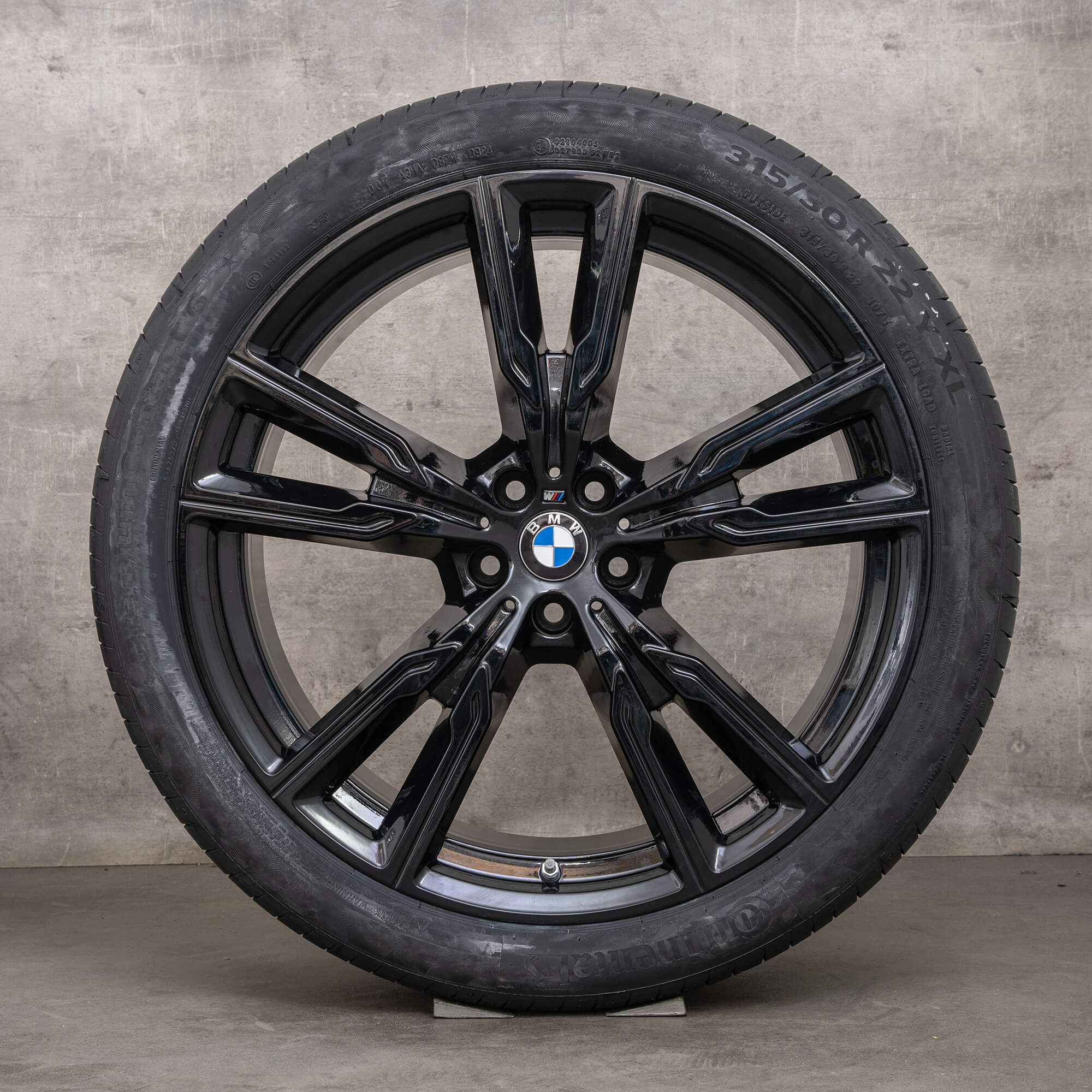Original BMW X5 G05 X6 G06 22 pouces jantes Sommerrder 8072002 8072003 747 M noir NEUF