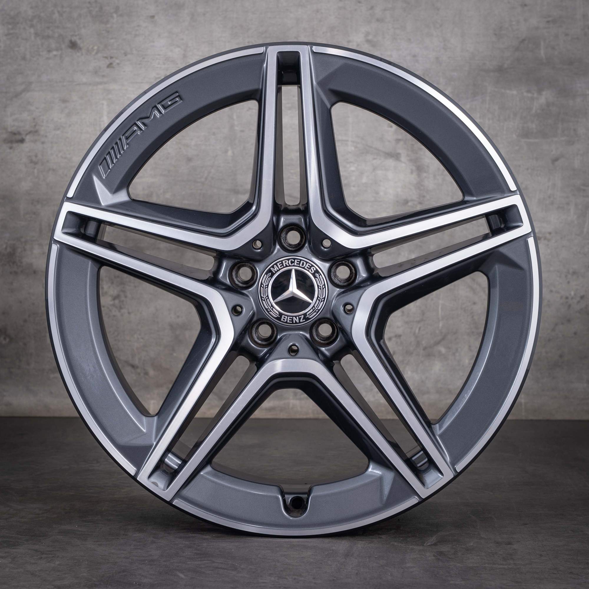 Jantes d'origine Mercedes-Benz GLC et 43 AMG 19 pouces C253 A2534015300 A2534015400 gris Himalaya jantes diamantées