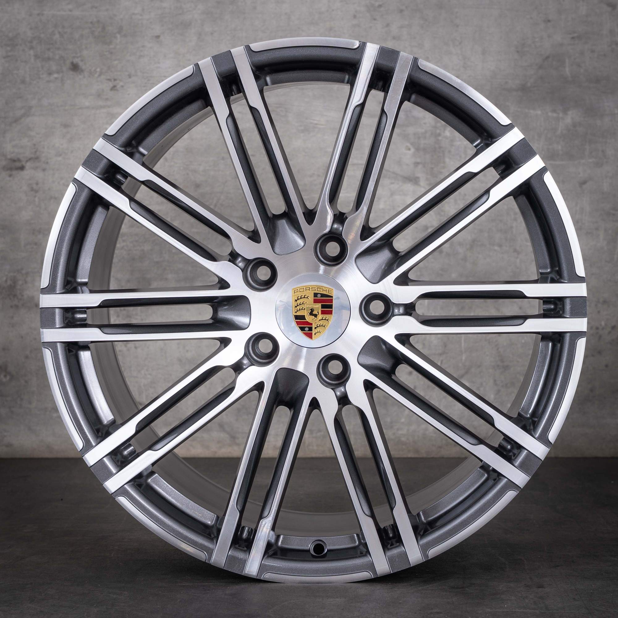 Originale Porsche Panamera-fælge 20 tommer 970 G1 97036217807 97036219202 titan, diamond cut