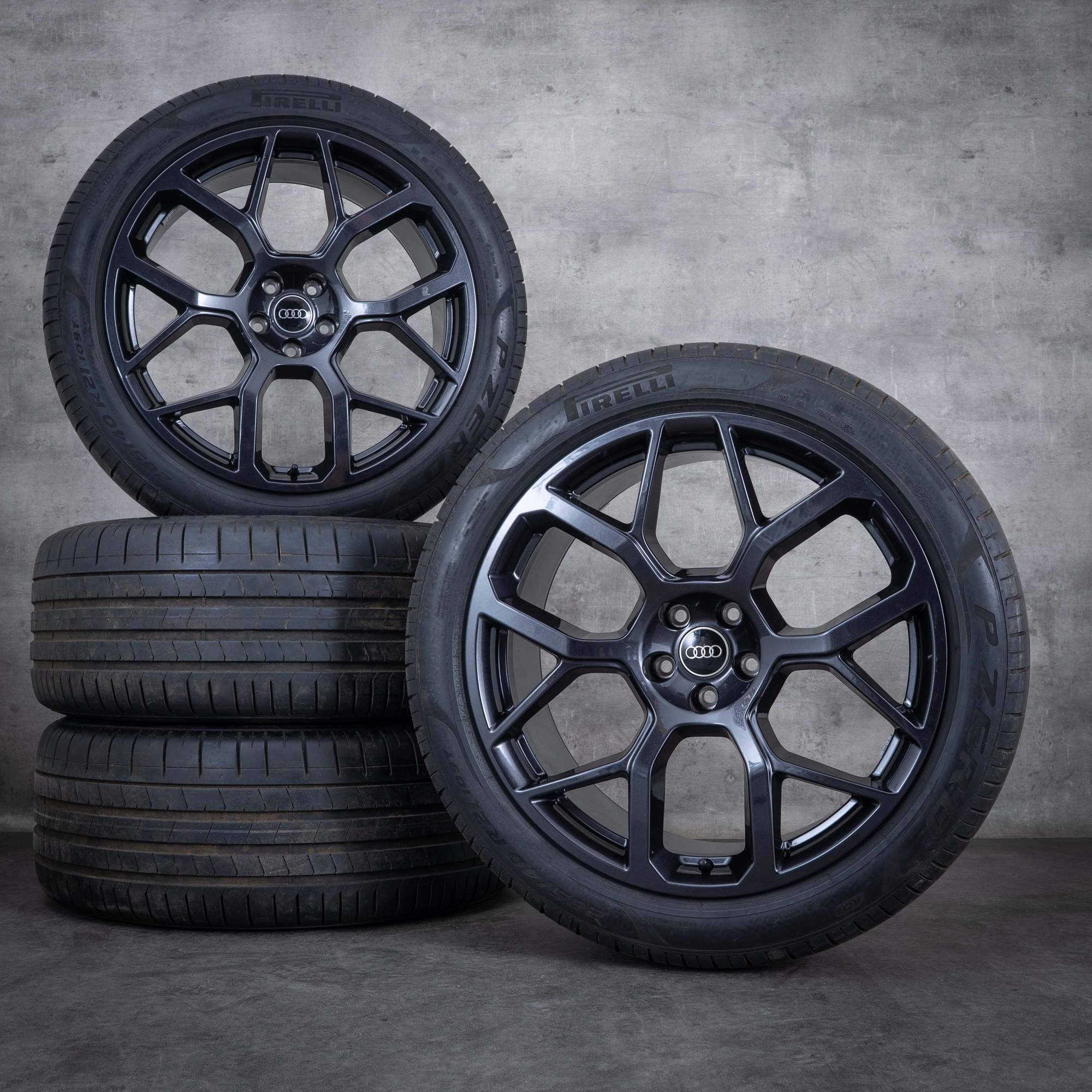 Original Audi Q7 SQ7 Felgen 21 Zoll 4M Sommerräder 4M0601025DC granit glanz