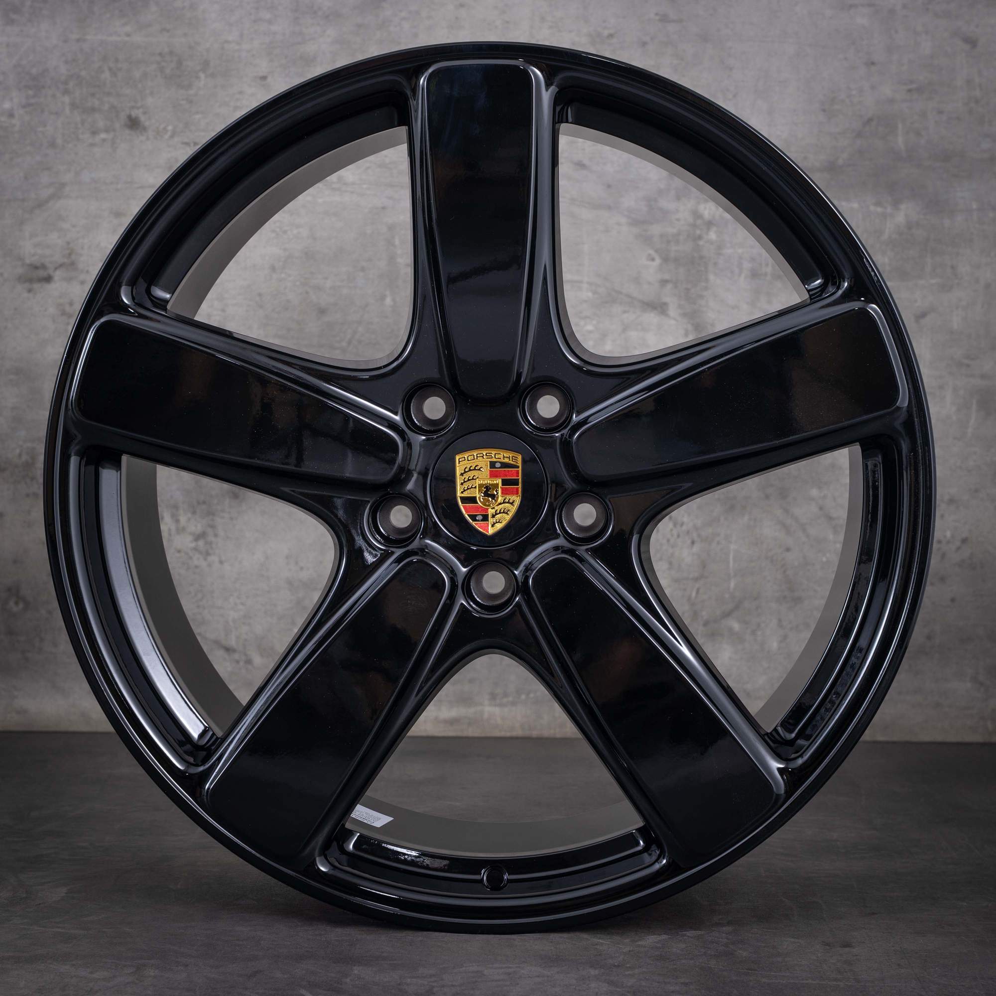 Alkuperäiset Porsche Cayenne -vanteet 21 tuumaa 958 7P5601025BD kiiltävä musta