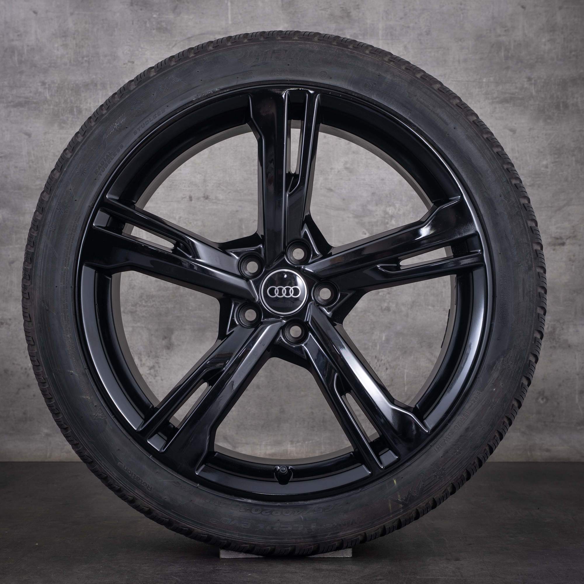 Original Audi A8 S8 Winterräder 20 Zoll 4N D5 Felgen 4N0071490 Ramus schwarz glanz