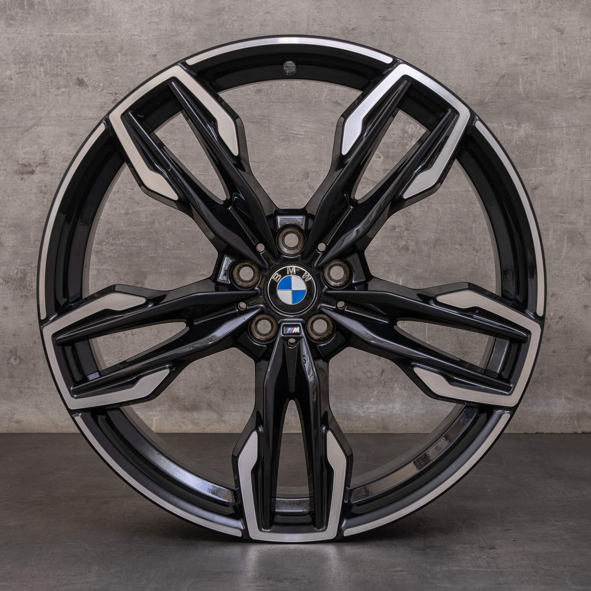 Originele BMW X3 X4 velgen 21 inch G01 G02 zomerwielen styling 718 M 7916272 7916273 zwart glanzend gedraaid