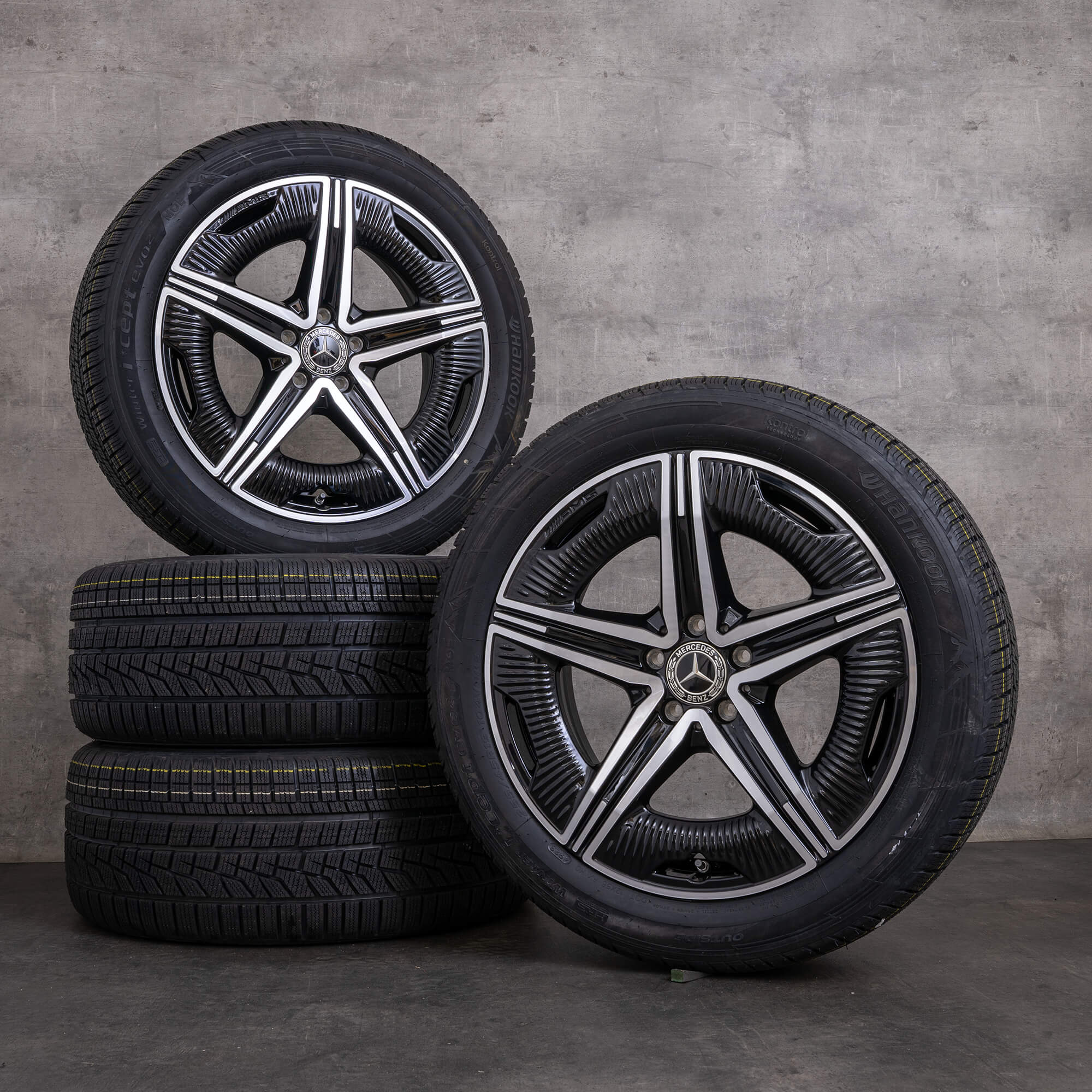 OEM Mercedes Benz EQE AMG snow tire packages 19 inch V295 rims