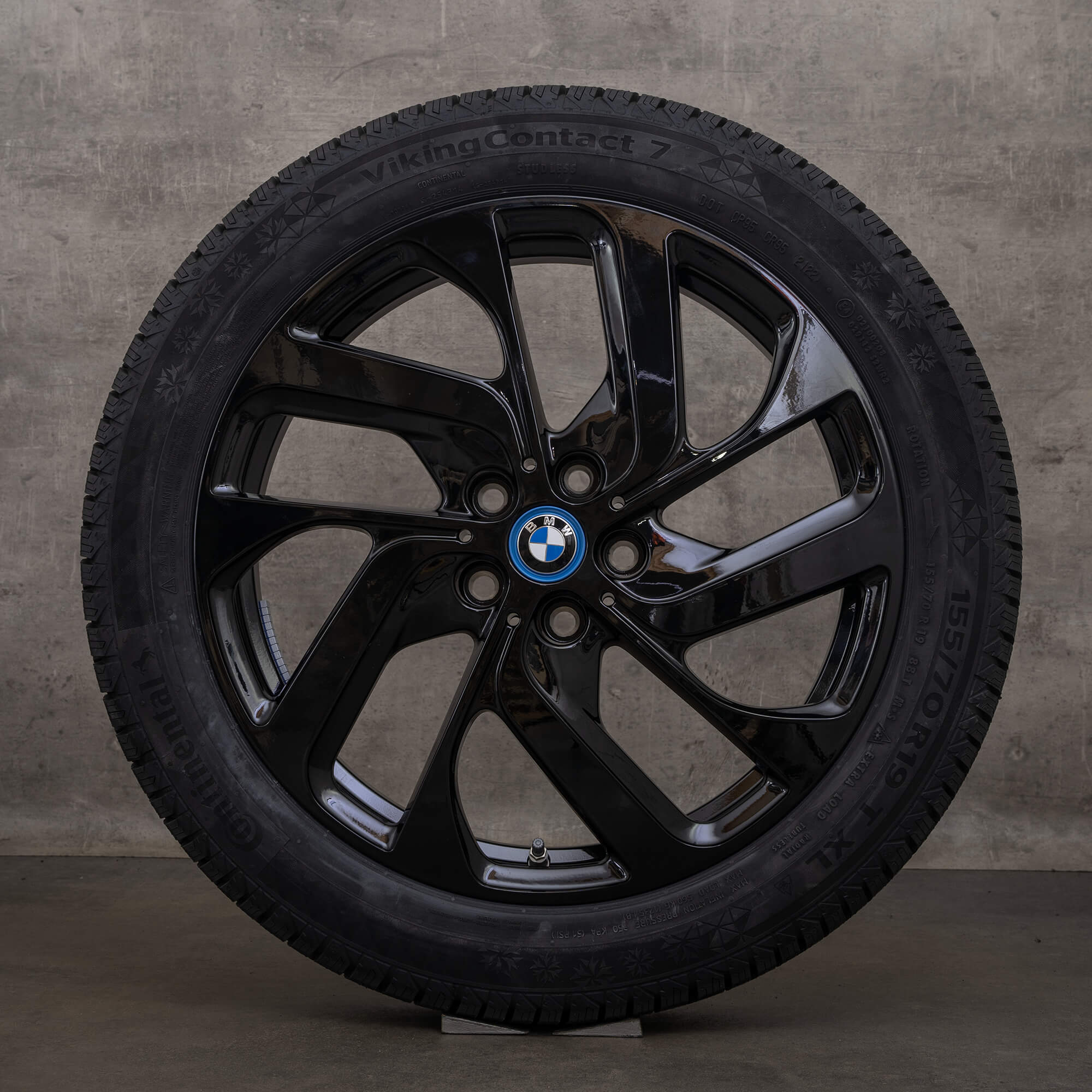 Original BMW i3s Felgen 19 Zoll I01 Winterräder 6887937 Styling 428 Turbinenstyling jet black NEU