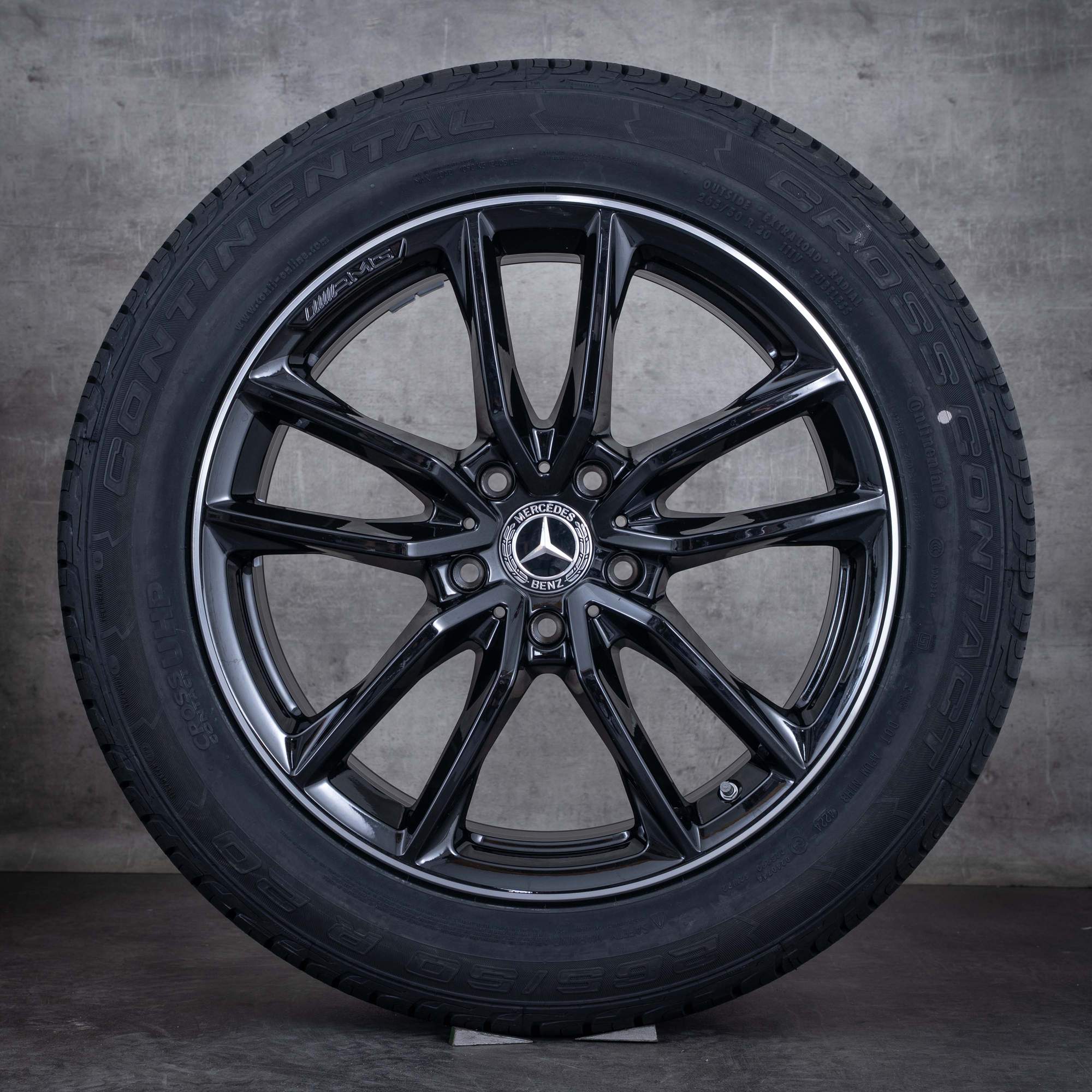 Alkuperäiset Mercedes Benz G-sarjan G350d, G400d ja G500 AMG vanteet 20 tuumaa, W463A kesäpyörät A4634013900 musta Kiillotettu