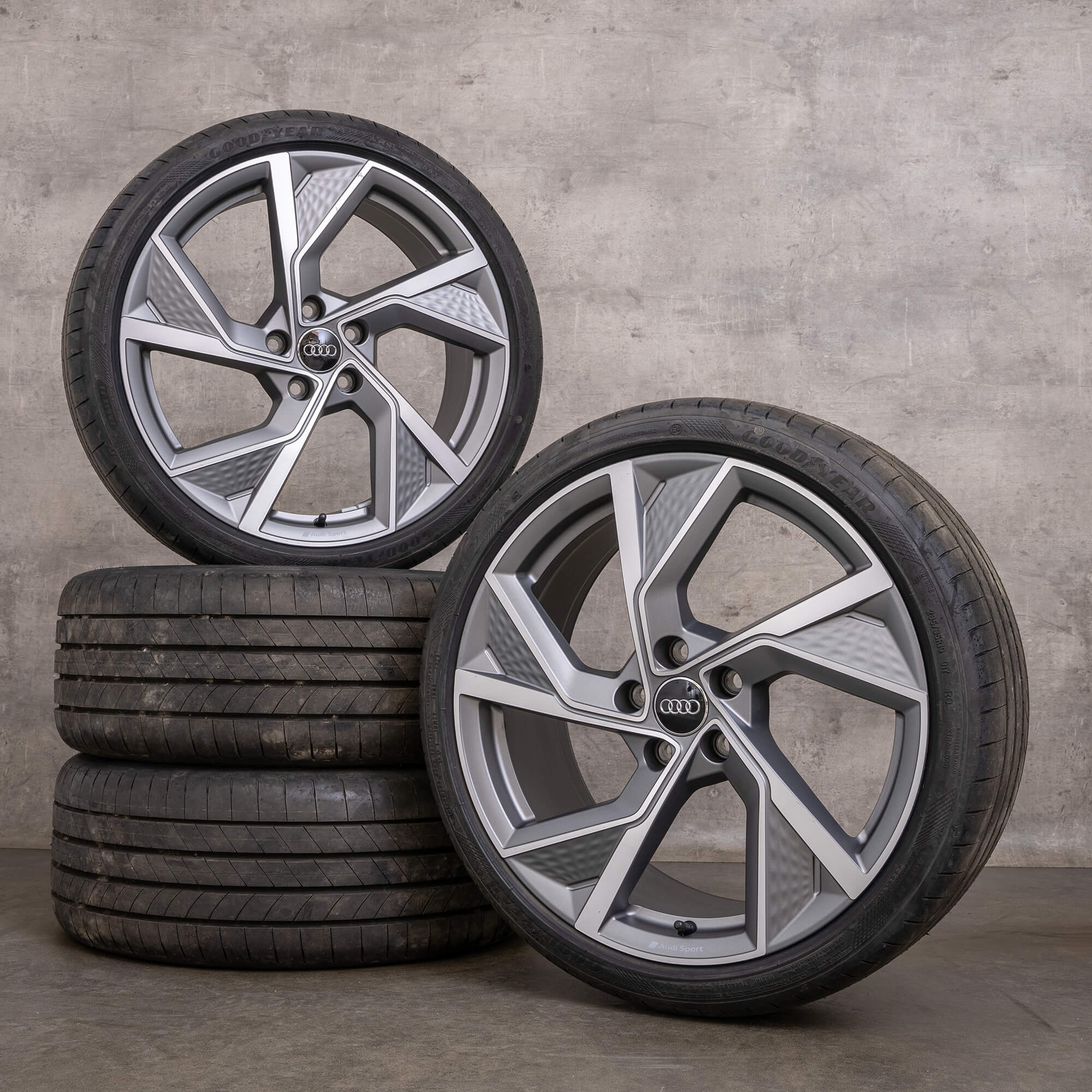 OEM Audi A3 S3 rims 19 inch 8Y 8V summer wheels 8Y0601025Q titan matt glossy turned