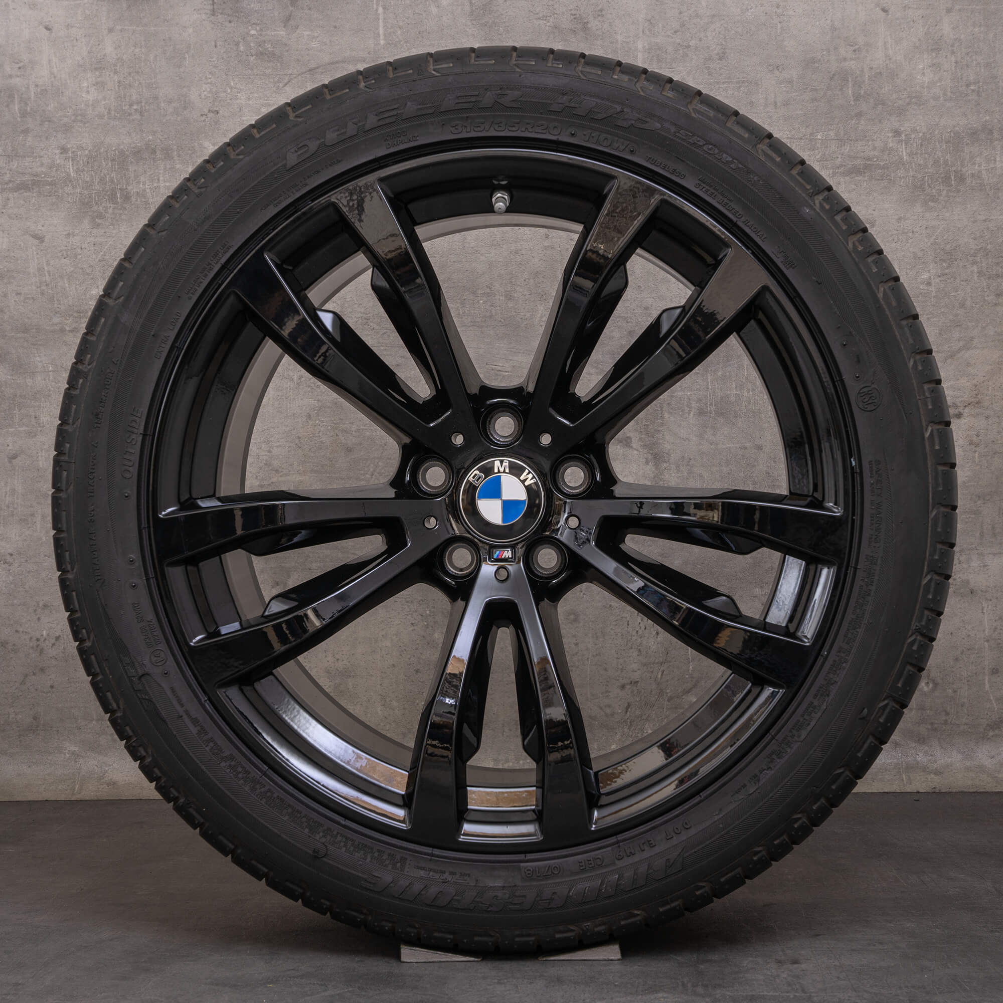 Originale BMW X5 X6 fælge 20 tommer E70 F15 F16 Sommerhjul Styling 469 M 7846790 7846791 sort blank