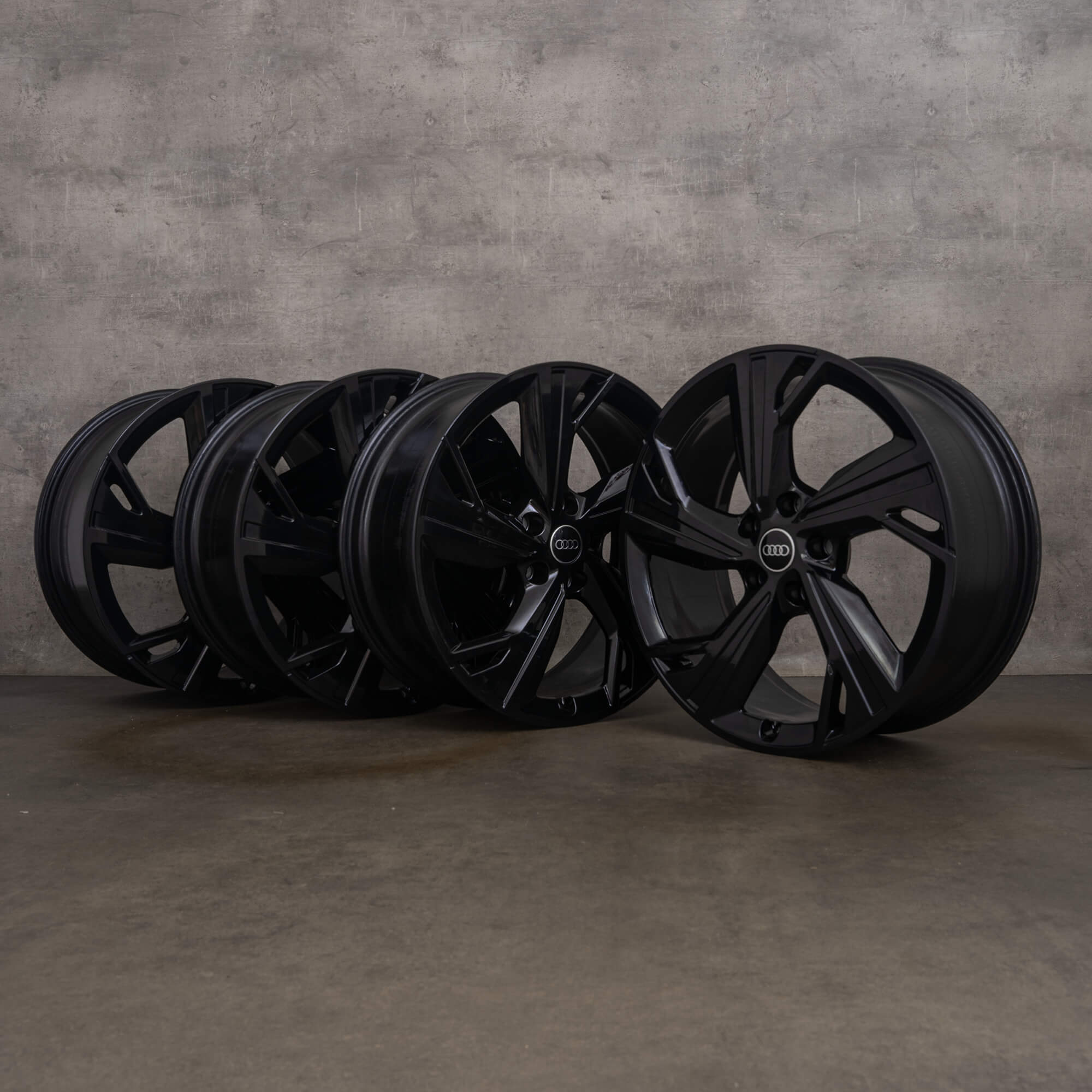 Llantas originales Audi A6 S6 e-tron 21 pulgadas GH 85E601025P 85E601025Q negro alto brillo
