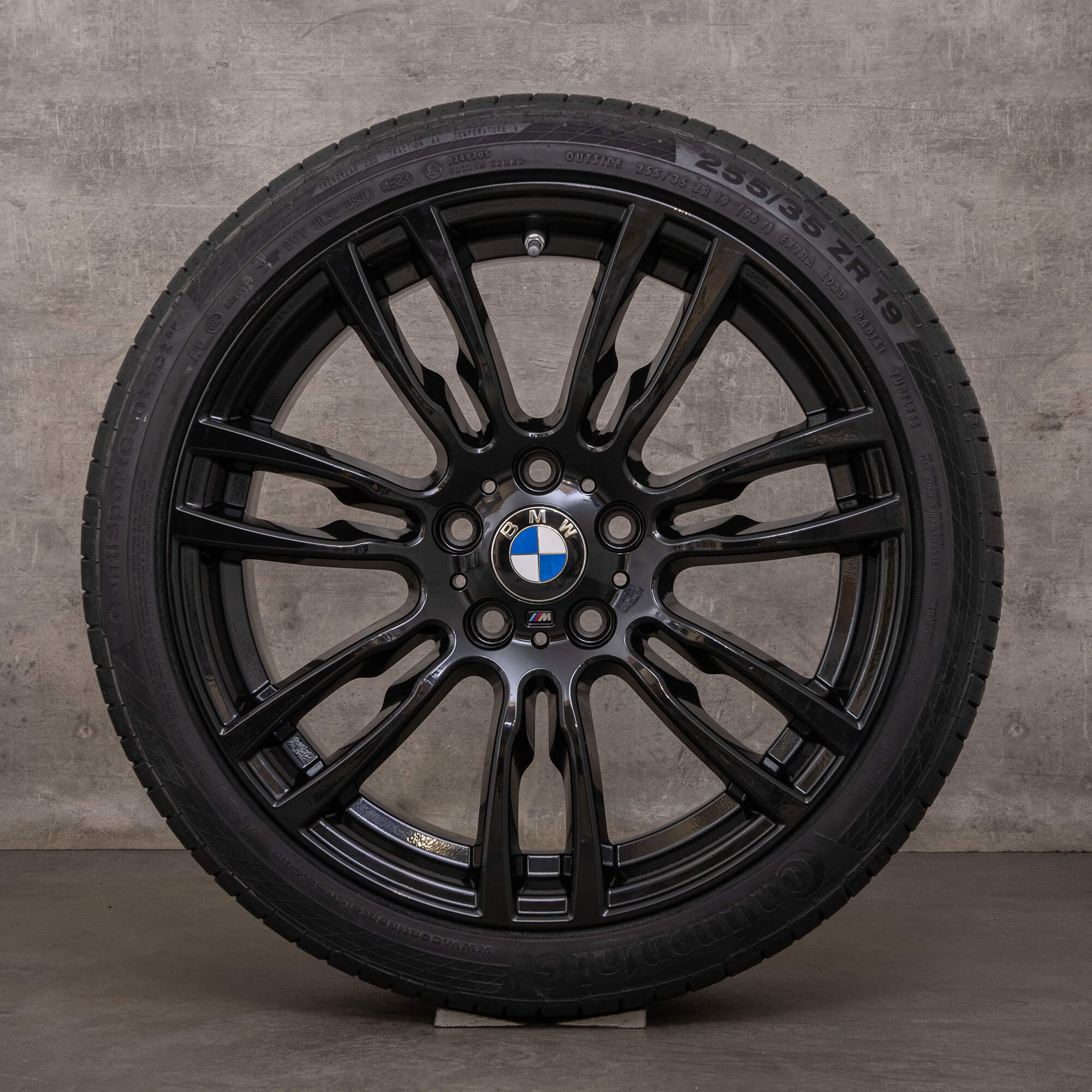 Original BMW Série 3 Jantes 4 19 pouces F30 F31 F32 F33 F36 Gran Coupé Pneus d'été Styling 403 M 7845882 7845883 noir brillant